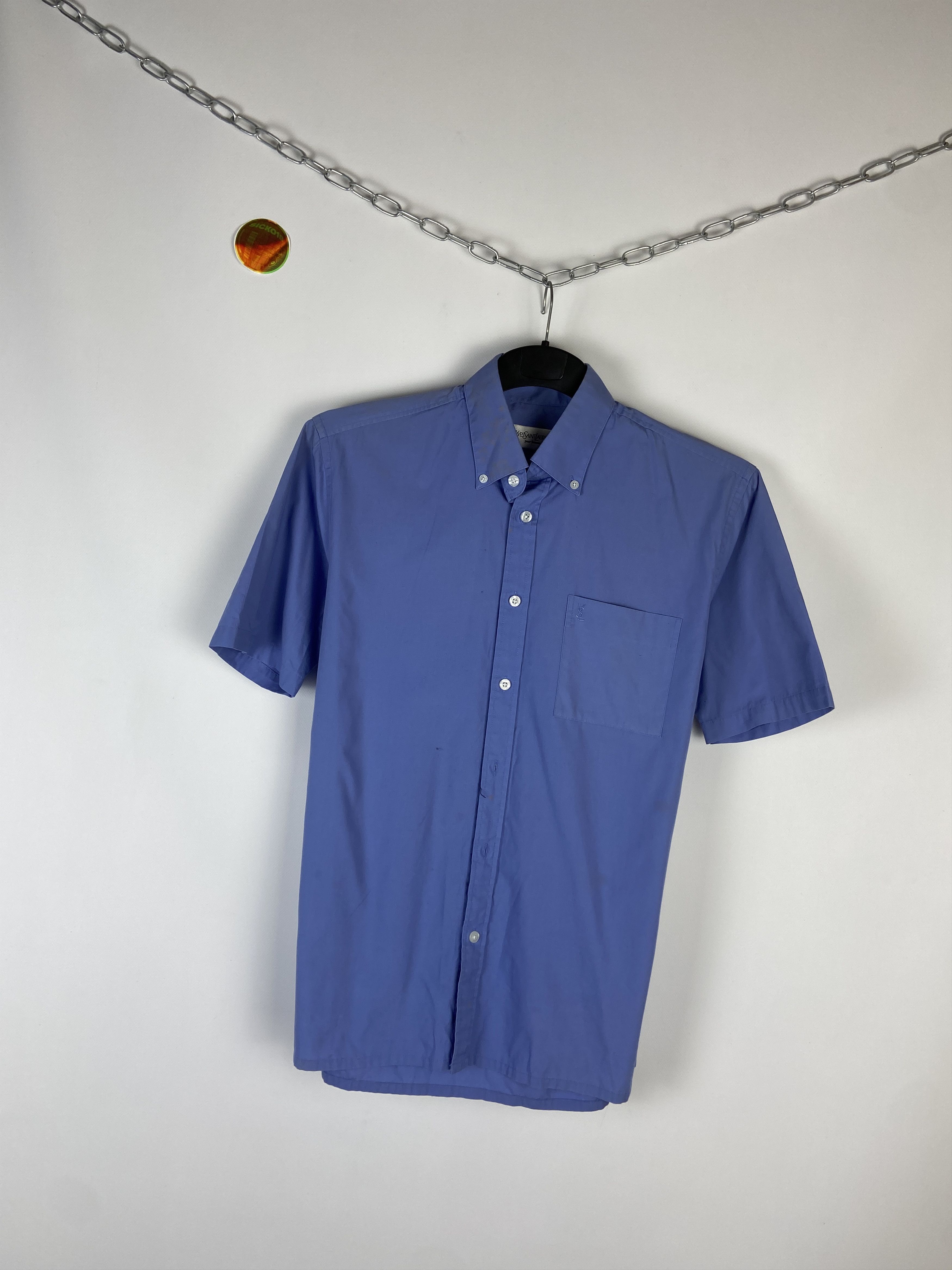 Vintage Vintage Yves Saint Laurent Ysl Pour Homme Shirt Size US M / EU 48-50 / 2 - 2 Thumbnail