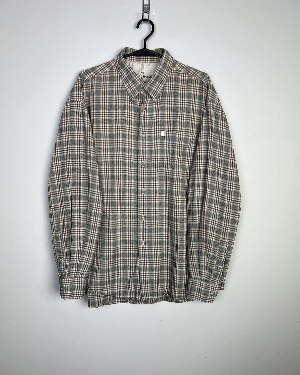 Pierre Balmain Pierre Balmain Vintage 90's Plaid Shirt with Spare Buttons Size US XL / EU 56 / 4 - 1 Thumbnail