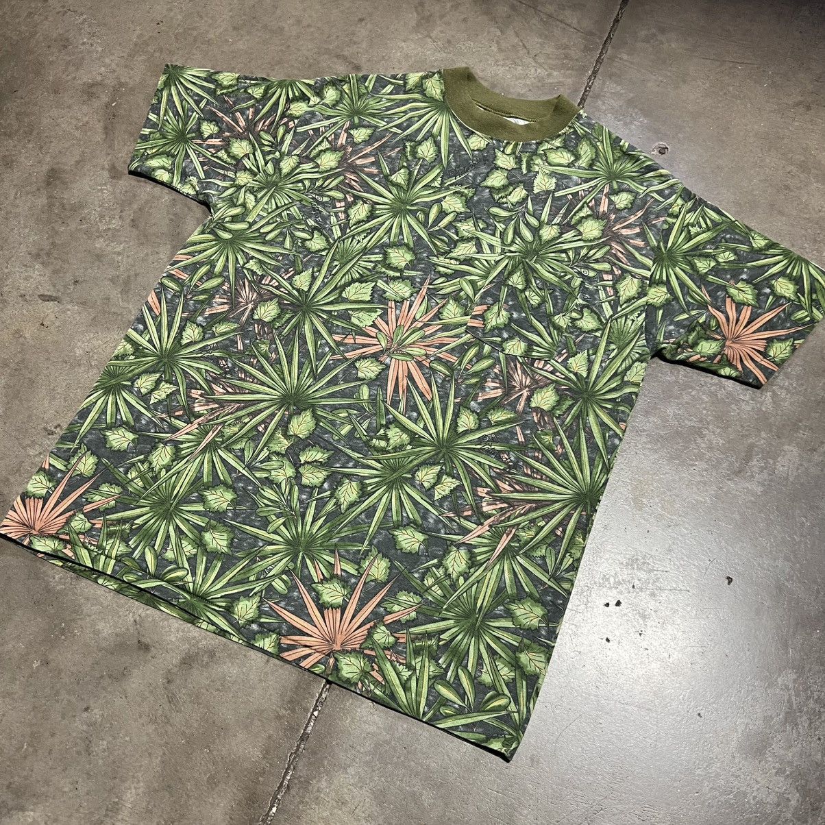 Vintage Vintage 80s Camo T shirt Ringer Single Stitched USA Hunting Size US XL / EU 56 / 4 - 2 Thumbnail