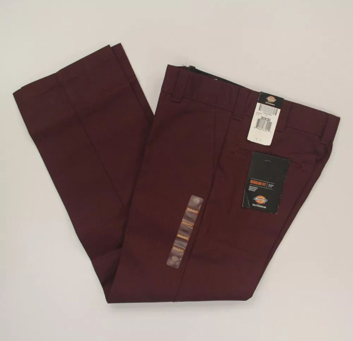 Dickies DICKIES 30x30 Classic Skateboarding Pants Regular Fit Maroon Size US 30 / EU 46 - 1 Thumbnail