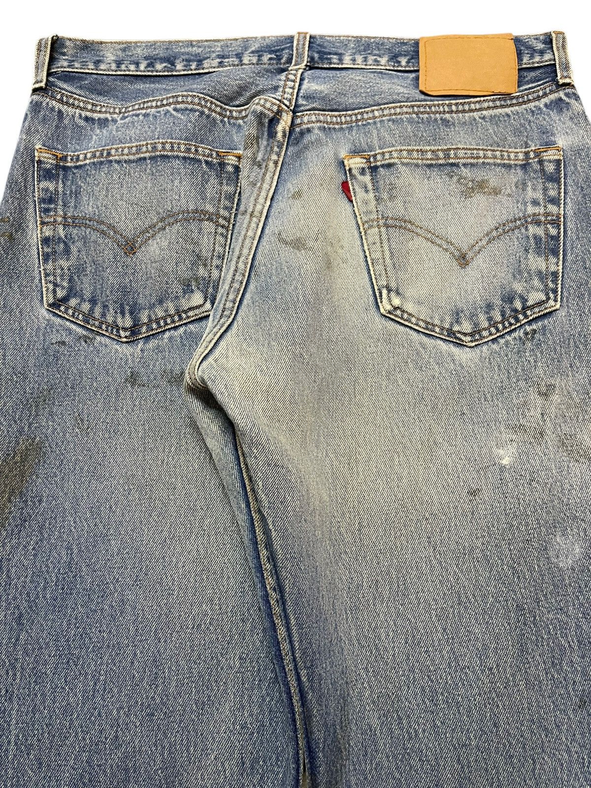 Levi's Vintage 90s Levis 501 Mud Faded Wash Style Loose Jeans Size US 32 / EU 48 - 6 Thumbnail