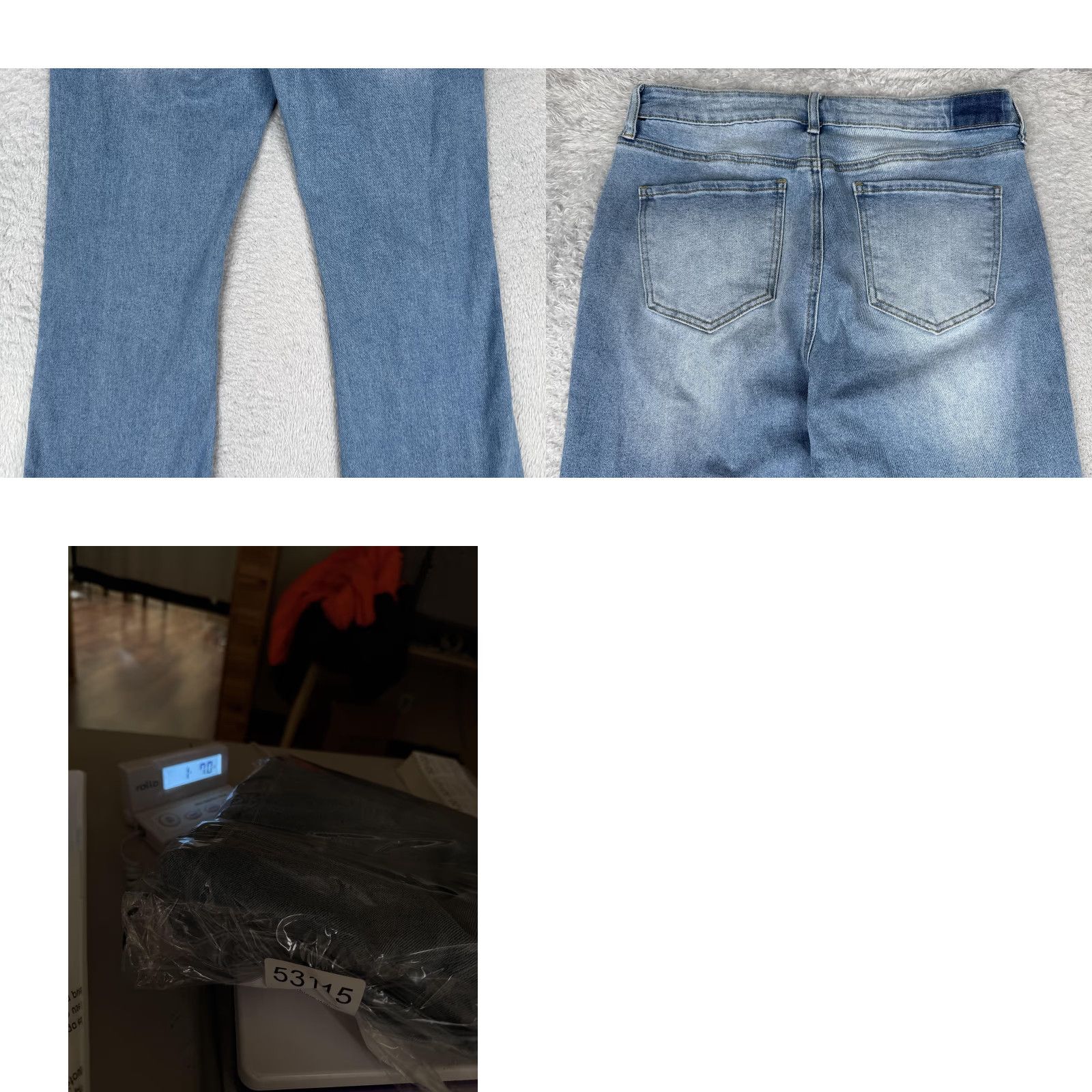 Denime S.O.N.G Jeans Women 32x32 Blue Bootcut Mid Rise Stretch Denim Medium Wash Casual - Regular Womens Jeans Size 24" / US 00 / IT 34 - 10 Thumbnail