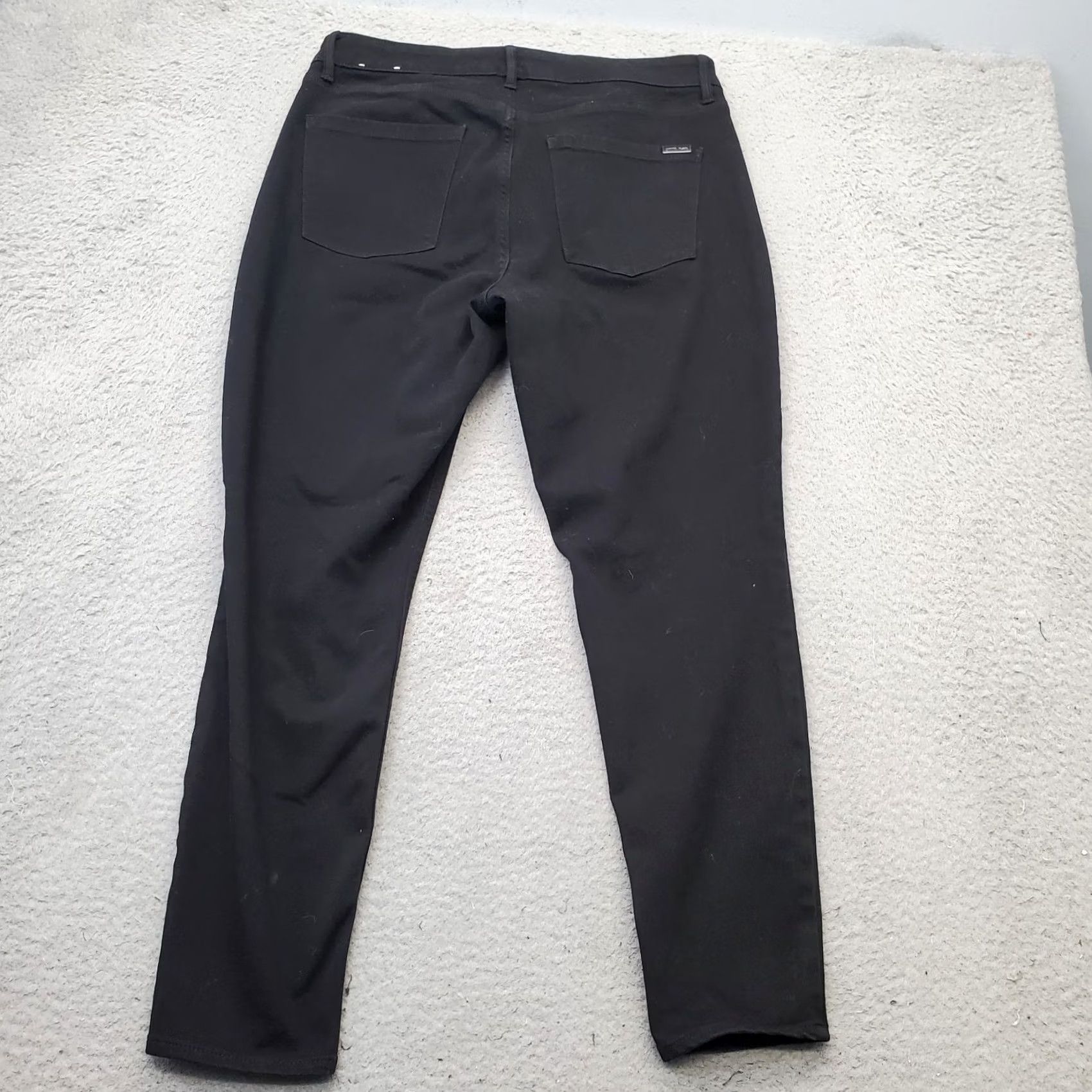 White House Black Market White House Black Market Jeans Womens 10 Ankle Skinny Dark Wash Black Denim Button Front 5-Pocket Regular Fit Inseam 25.75" Vintage N/A Size 32" / US 10 / IT 46 - 2 Thumbnail