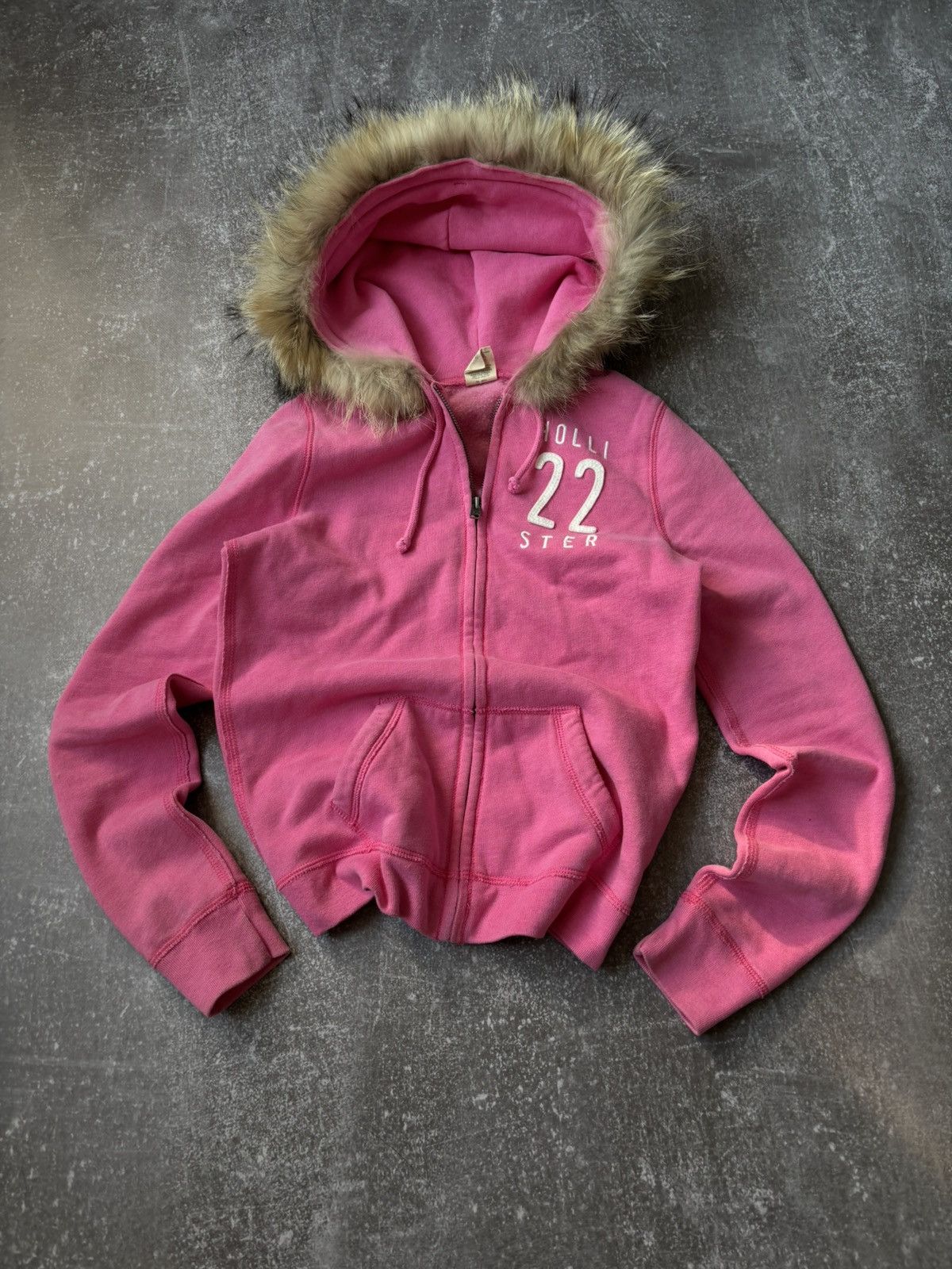 Cute LGB If Six Was Nine Style Faux Fur Zip Hoodie Jacket