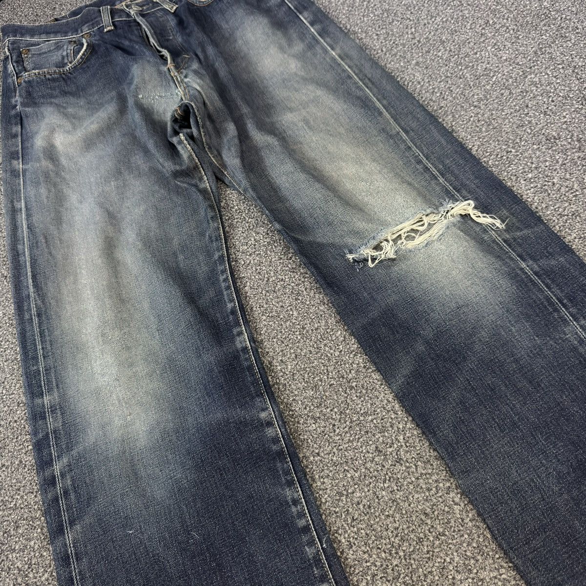 Kapital Vintage Japanese Denim Edwin 505sx Distressed Selvedge Baggy Size US 32 / EU 48 - 4 Thumbnail