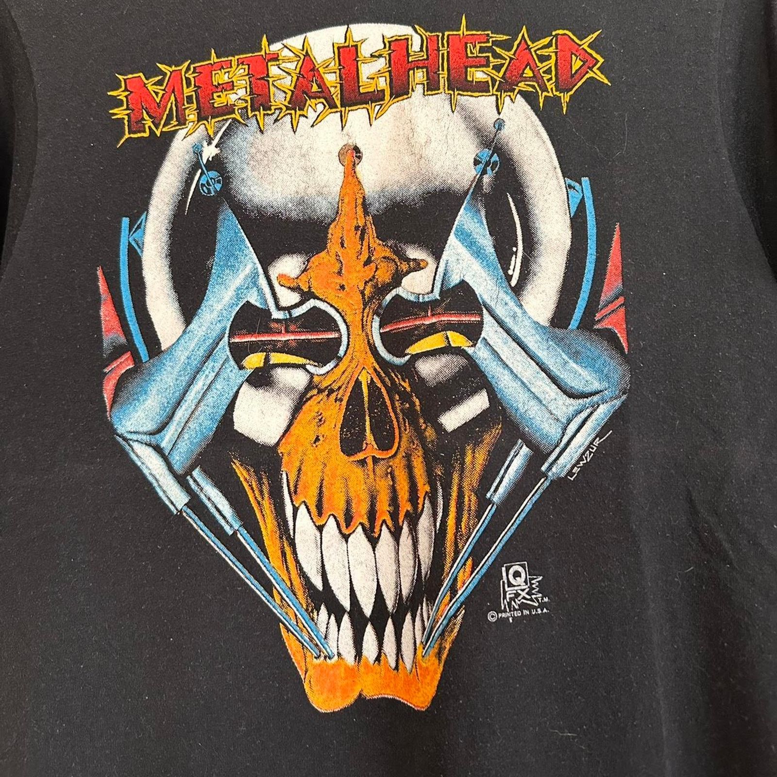 Band Tees × Vintage Vintage Metalhead Skeleton Shirt Size US M / EU 48-50 / 2 - 3 Thumbnail