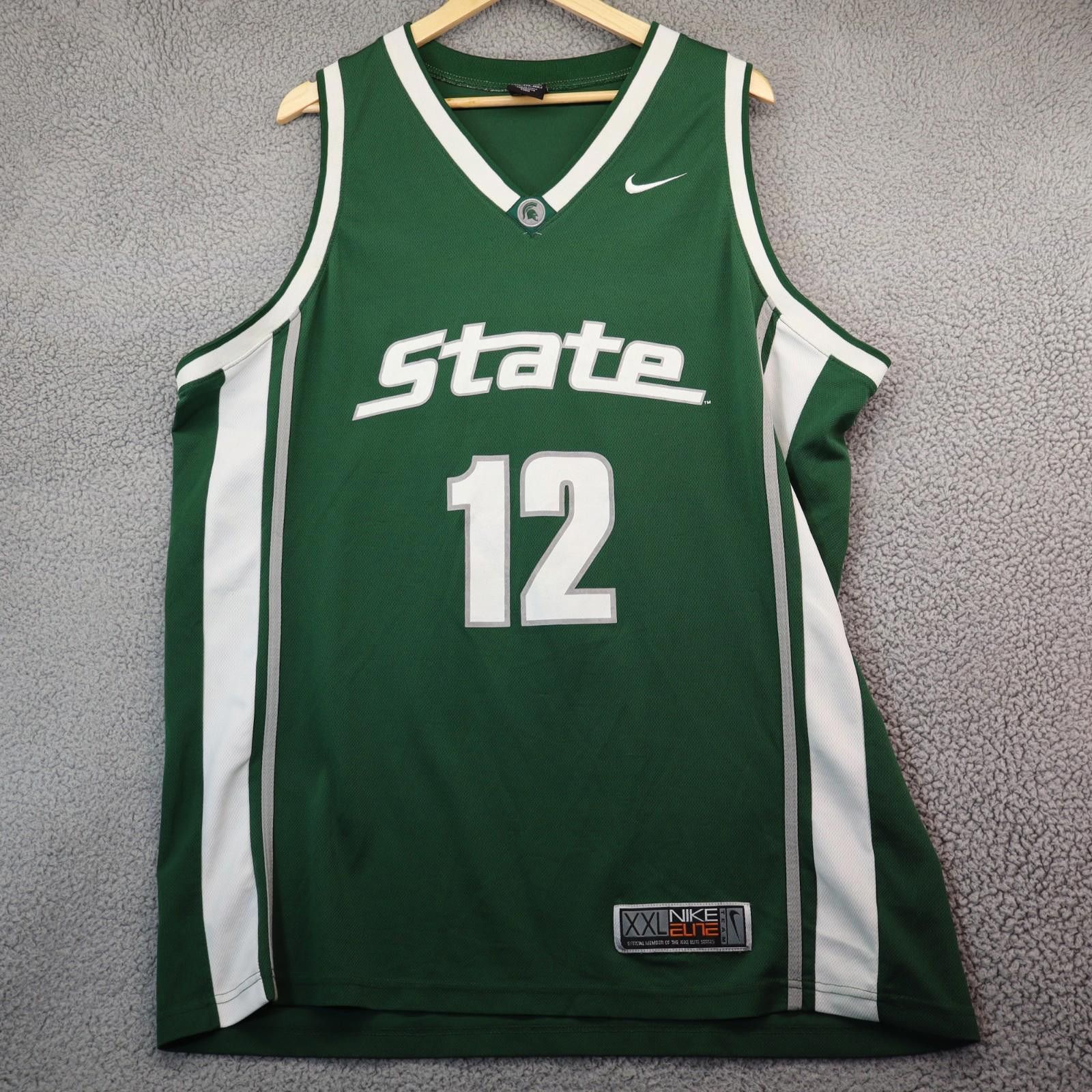 Nike Michigan State University Player Issue Jersey Nike #12 Size ONE SIZE - 1 Thumbnail