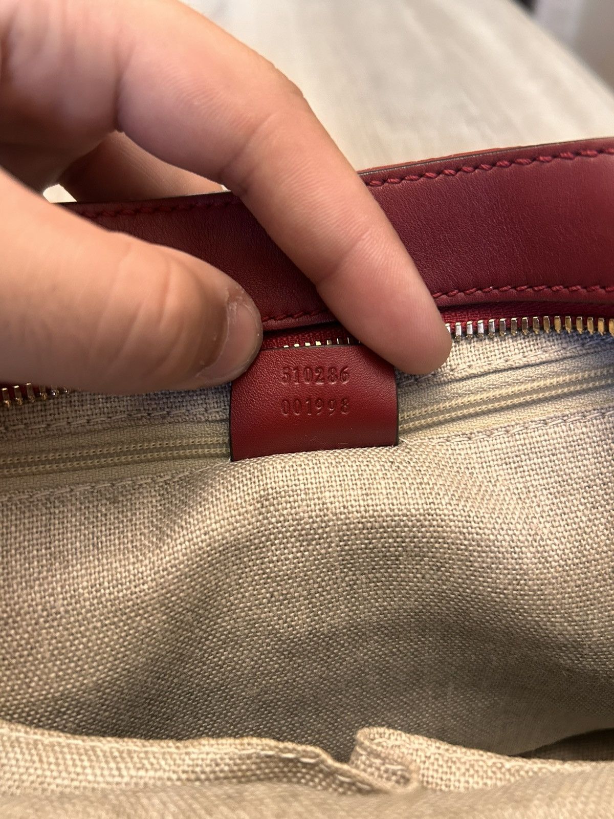 Gucci GUCCI GG LOGO LEATHER S/M SATCHEL BAG Size ONE SIZE - 4 Thumbnail