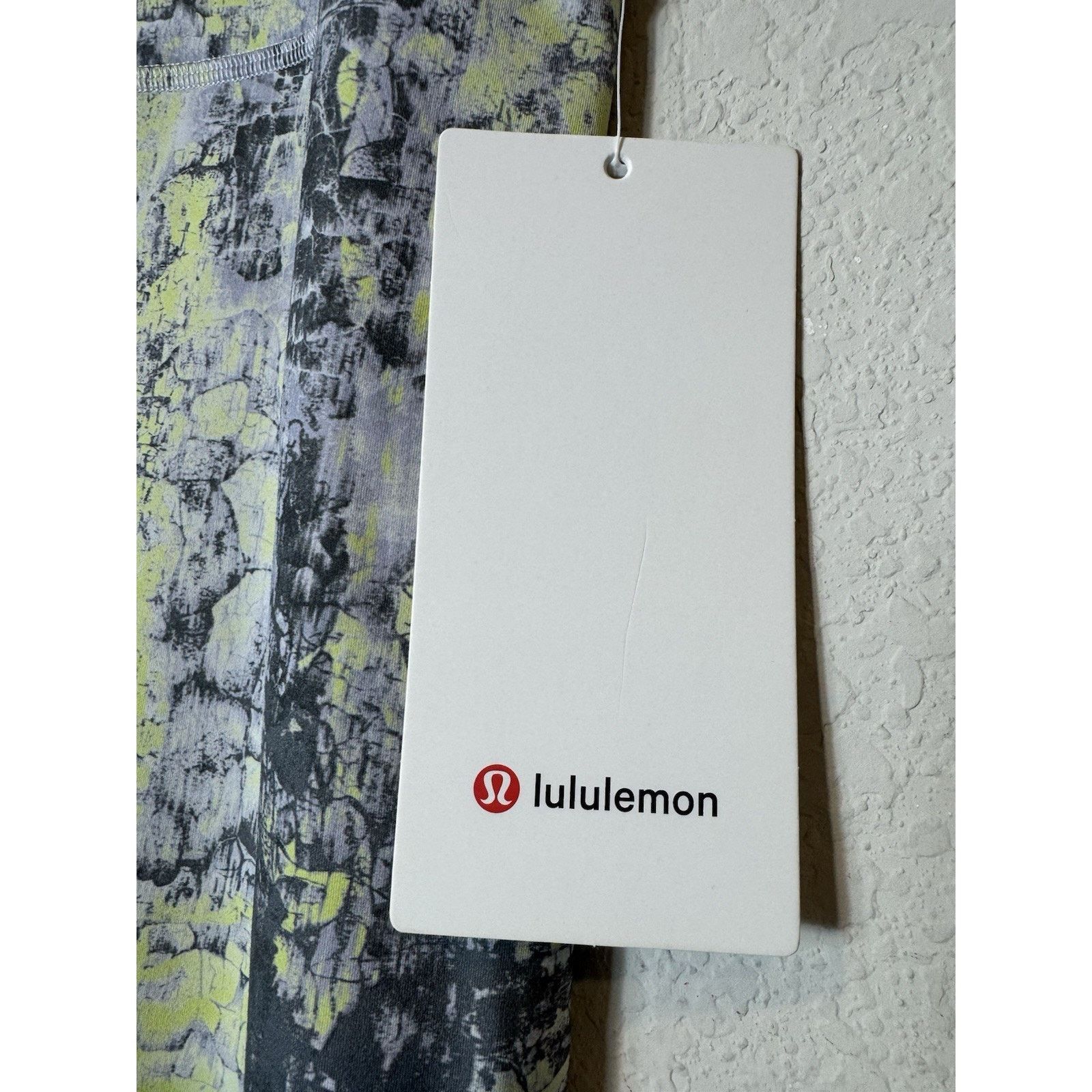 Lululemon Lululemon Wunder Train HR Tight 25” Everlux Grey Yellow 14 Size 36" / US 14 / IT 50 - 3 Thumbnail