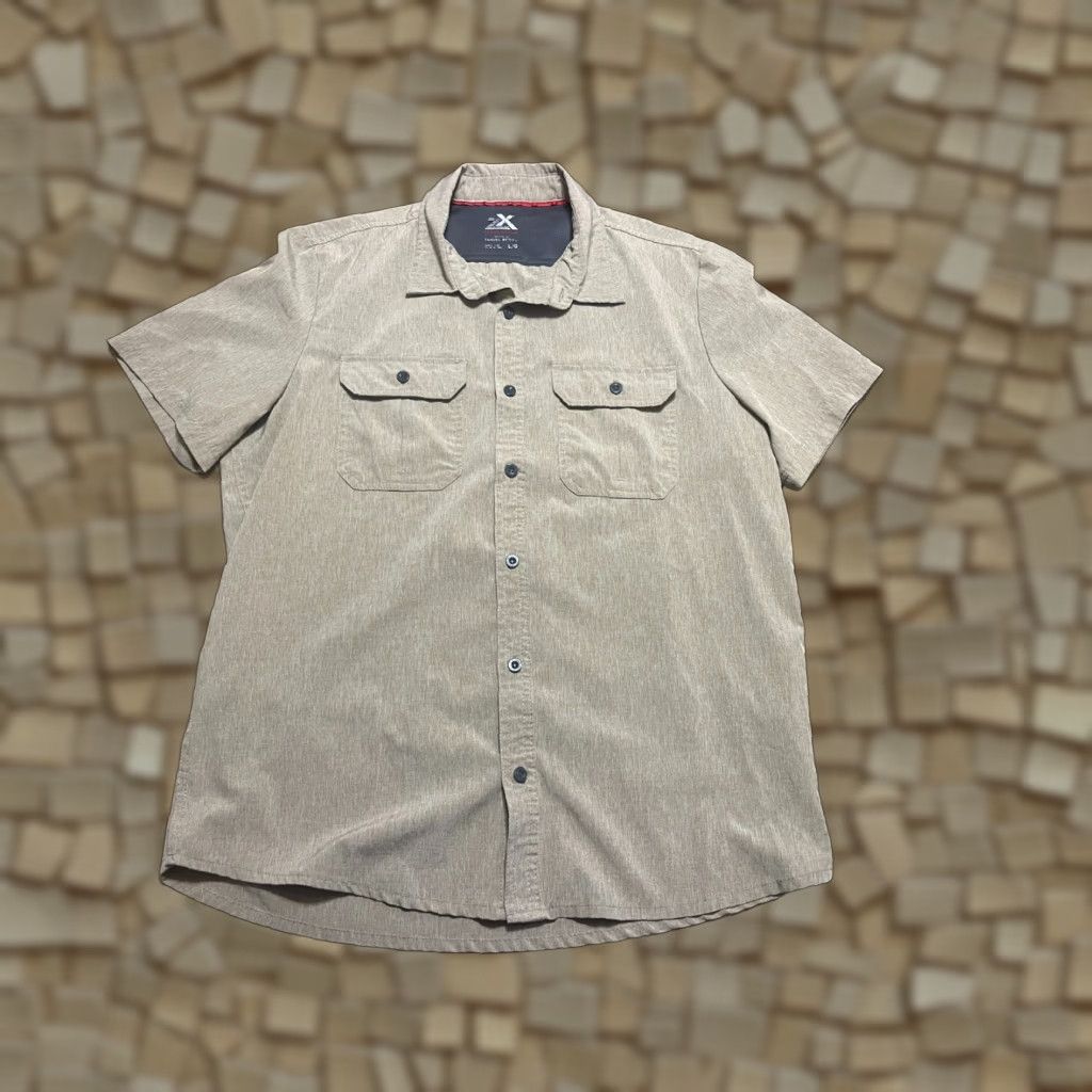 ZeroXposur Zeroxposur Shirt Men’s Large Brown Short Sleeve Button-Up Shirt Size US L / EU 52-54 / 3 - 1 Thumbnail