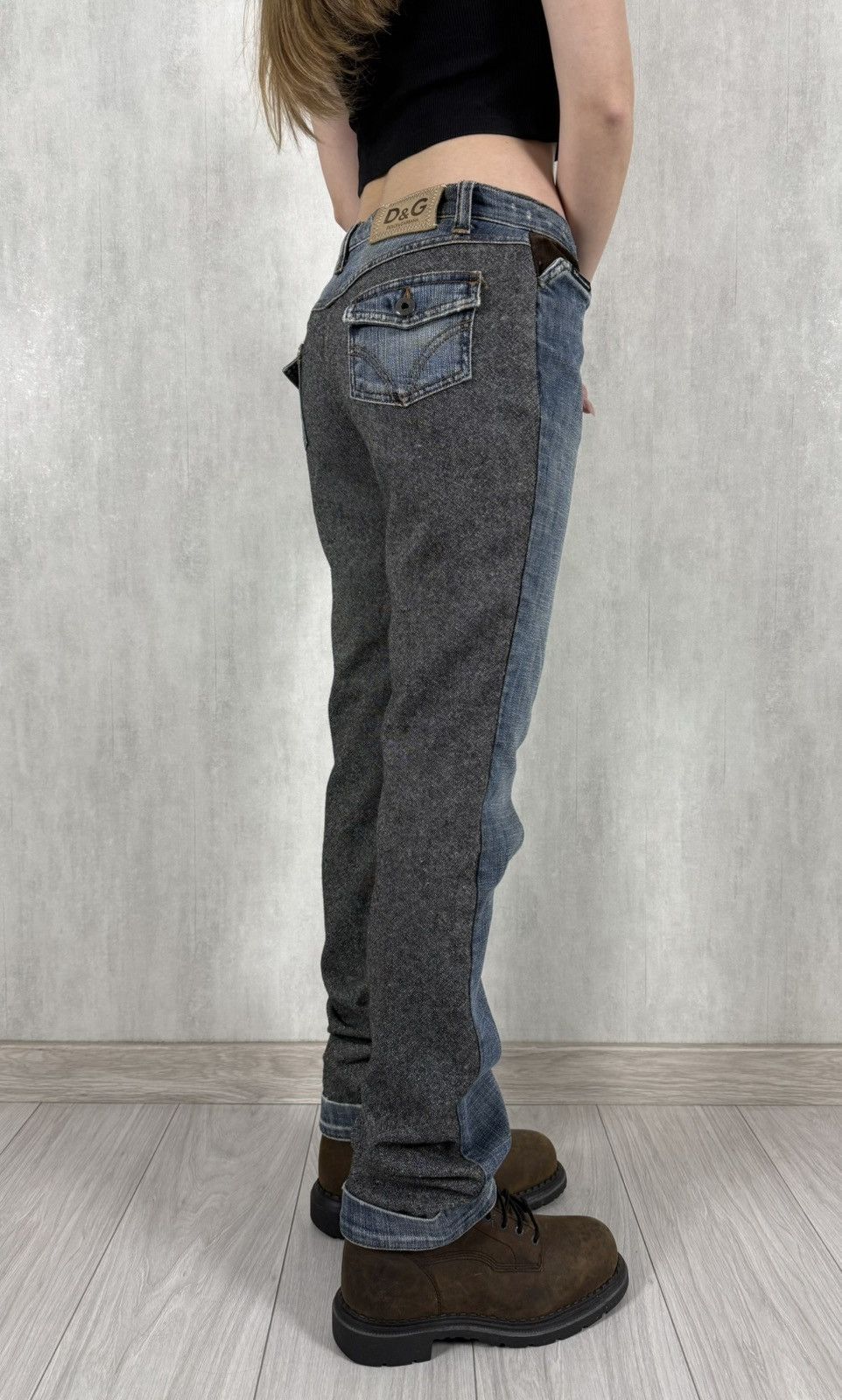 Dolce & Gabbana Dolce&Gabbana SS05 Women’s Archive Hybrid Wool/Denim Pants Size 33" - 2 Thumbnail