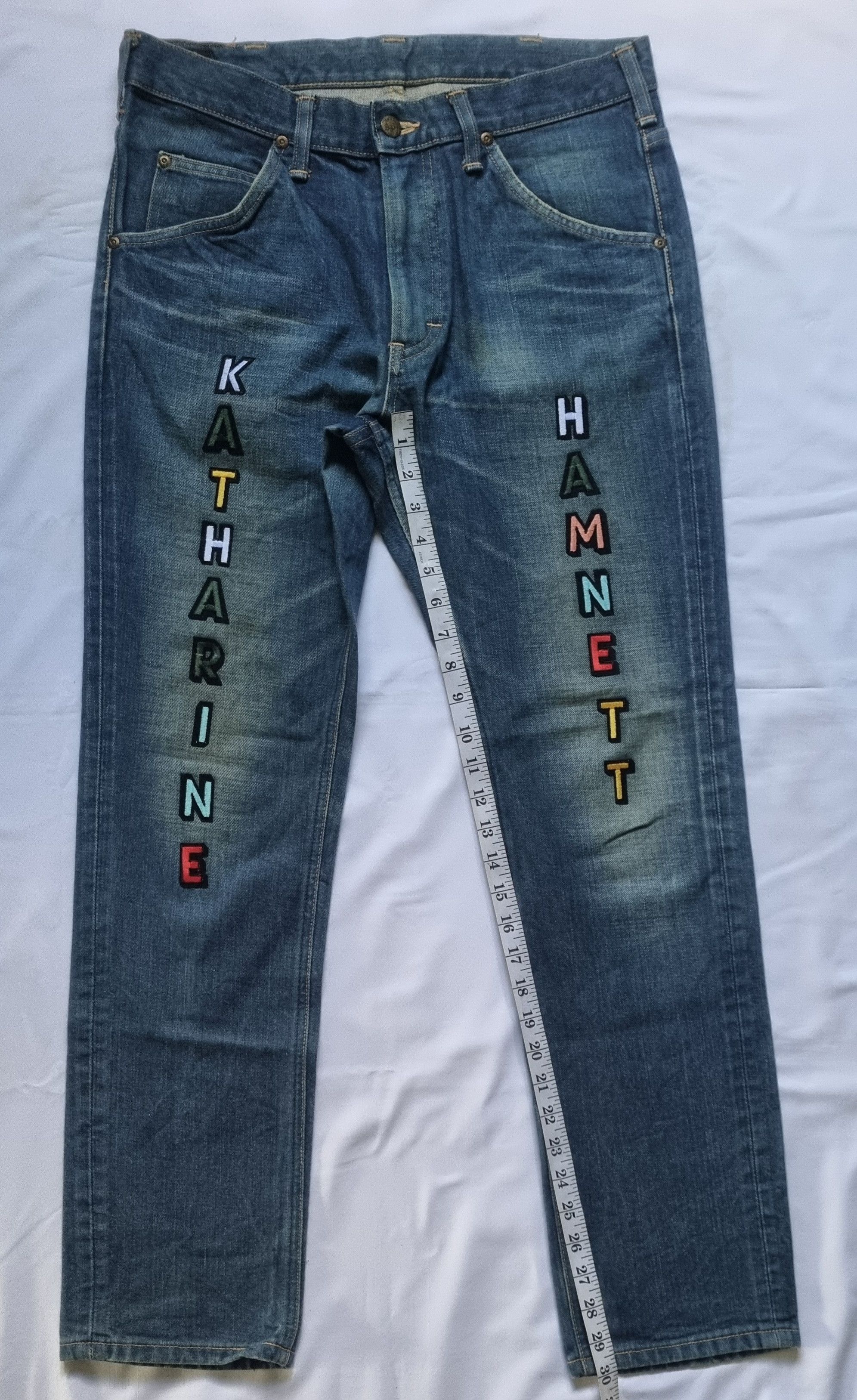 Katharine Hamnett London × Lee Lee Riders Sanforized For Katherine Hamnett Denim Jeans Size US 32 / EU 48 - 6 Thumbnail