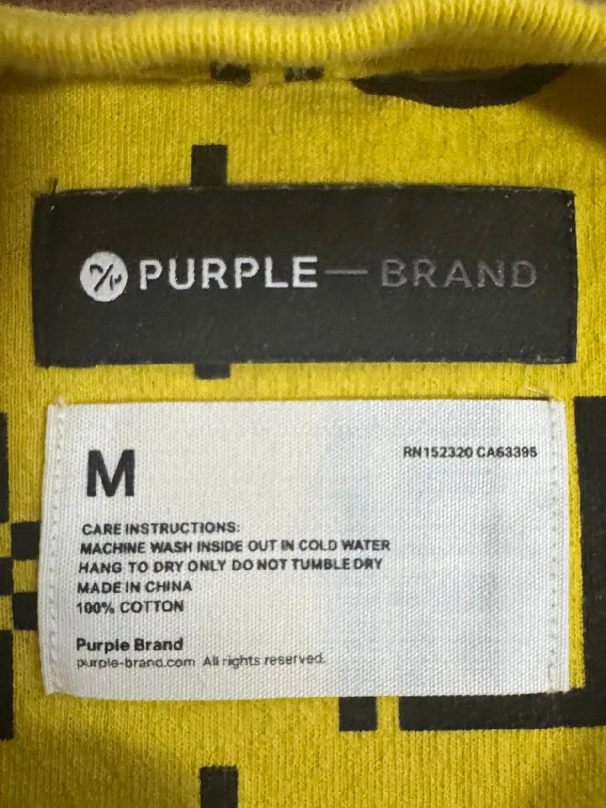 Purple Brand Purple Brand Textured Jersey Short Sleeve Tee Cyber Yellow Size US M / EU 48-50 / 2 - 3 Thumbnail