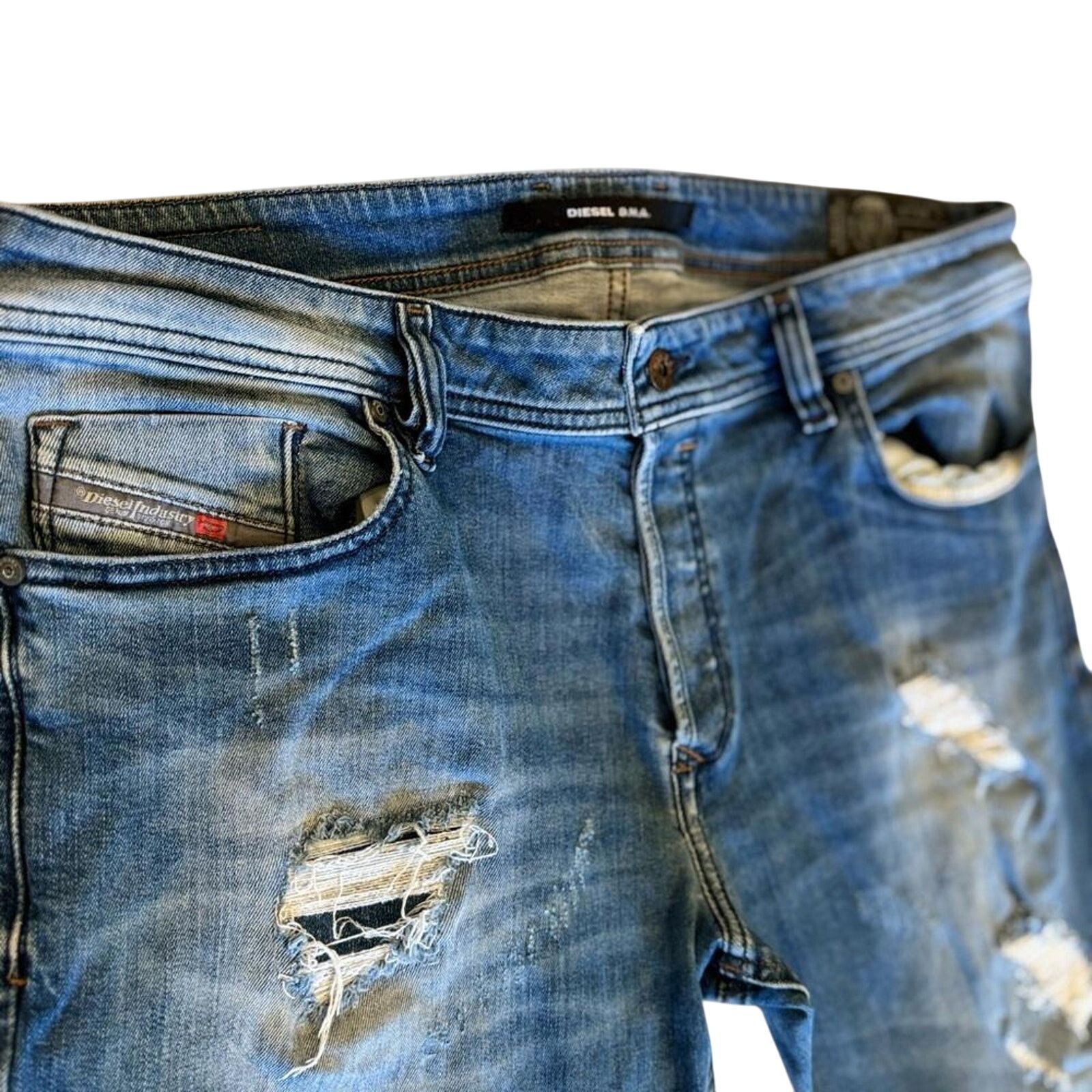Diesel Diesel D.N.A. Distressed Denim Jeans Size US 36 / EU 52 - 2 Thumbnail