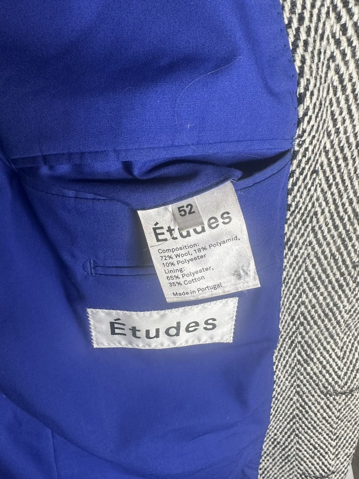 Etudes Etudes single breastedtweed overcoat Size US L / EU 52-54 / 3 - 4 Thumbnail