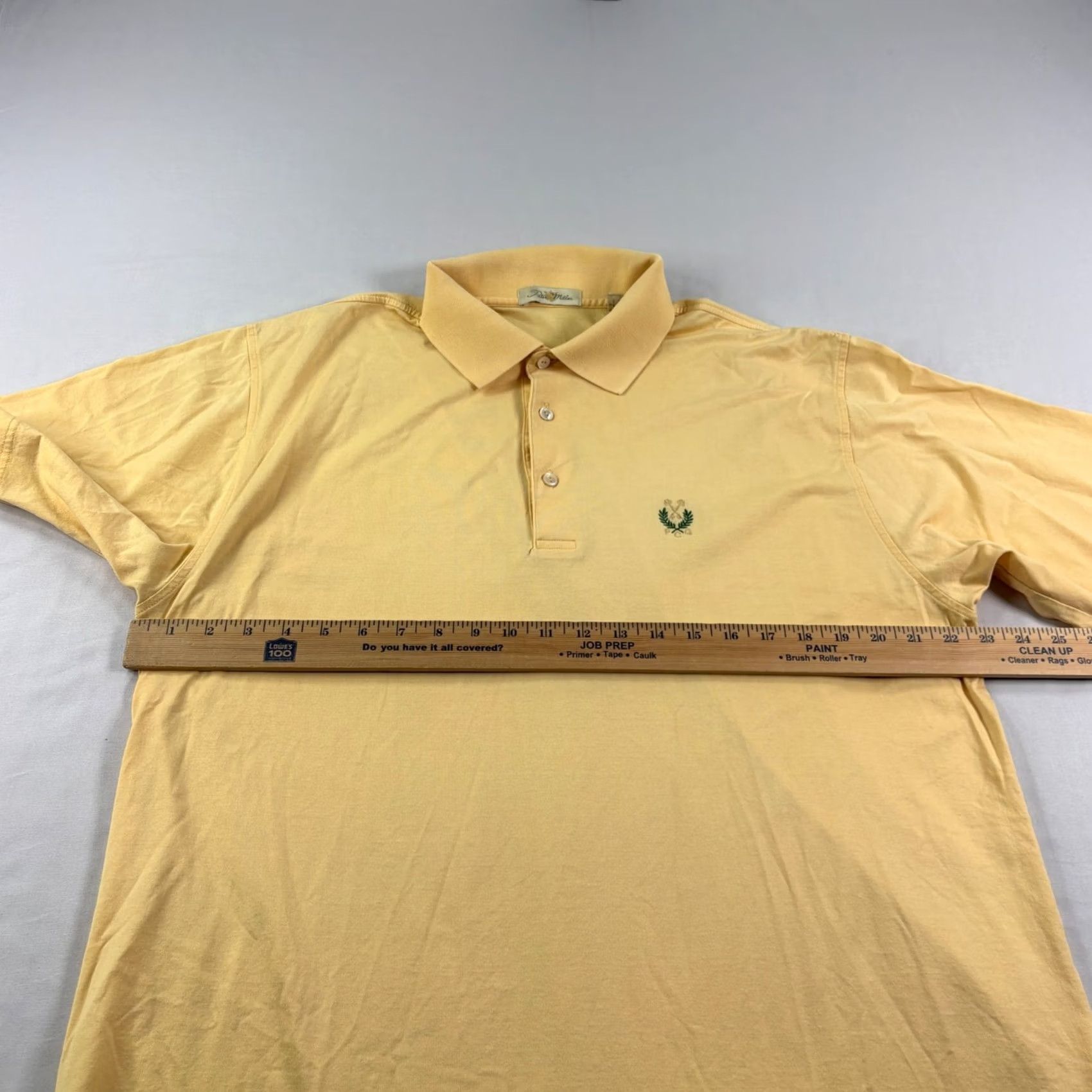 Peter Millar Peter Millar Polo Shirt Mens Large Yellow Peachtree Golf Club Cotton Size US L / EU 52-54 / 3 - 6 Thumbnail