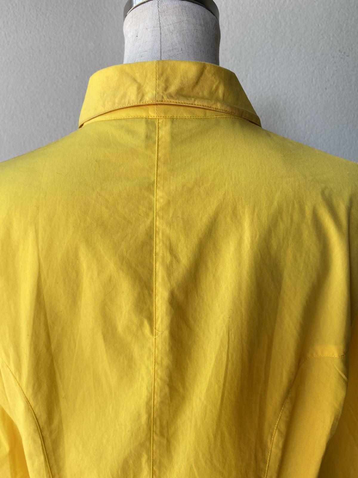 Mugler MUGLER Bright Yellow Long-Sleeve Snap-Button Collar Shirt Size M / US 6-8 / IT 42-44 - 18 Thumbnail