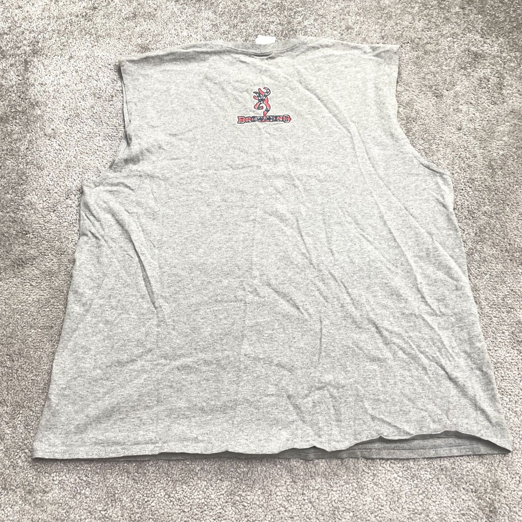 Gildan Gildan Ultra Cotton Tank Top Mens XL Gray Crew Neck Muscle Tee Shirt Size US XL / EU 56 / 4 - 2 Thumbnail