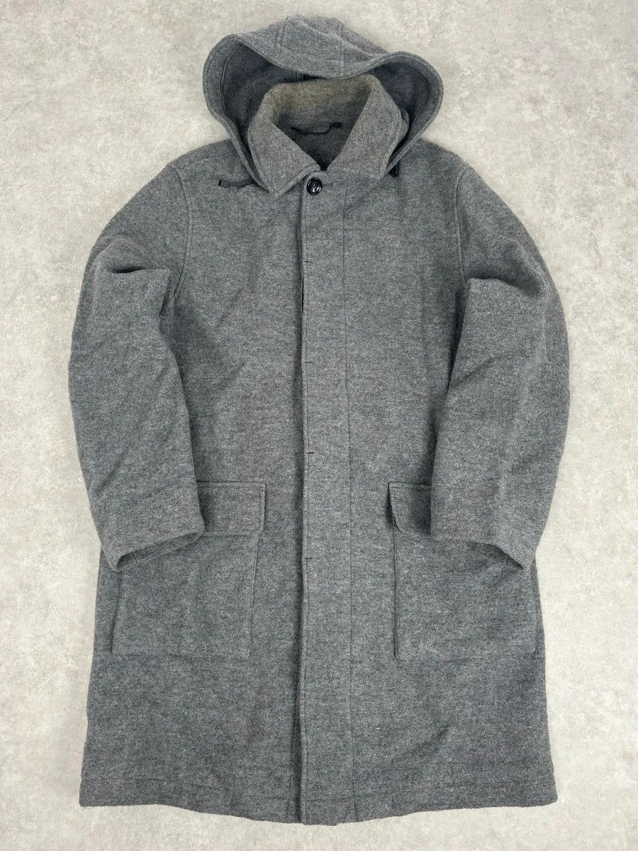 Yves Saint Laurent 2000s Yves Saint Laurent Grey Long Wool Jacket Size US M / EU 48-50 / 2 - 1 Thumbnail