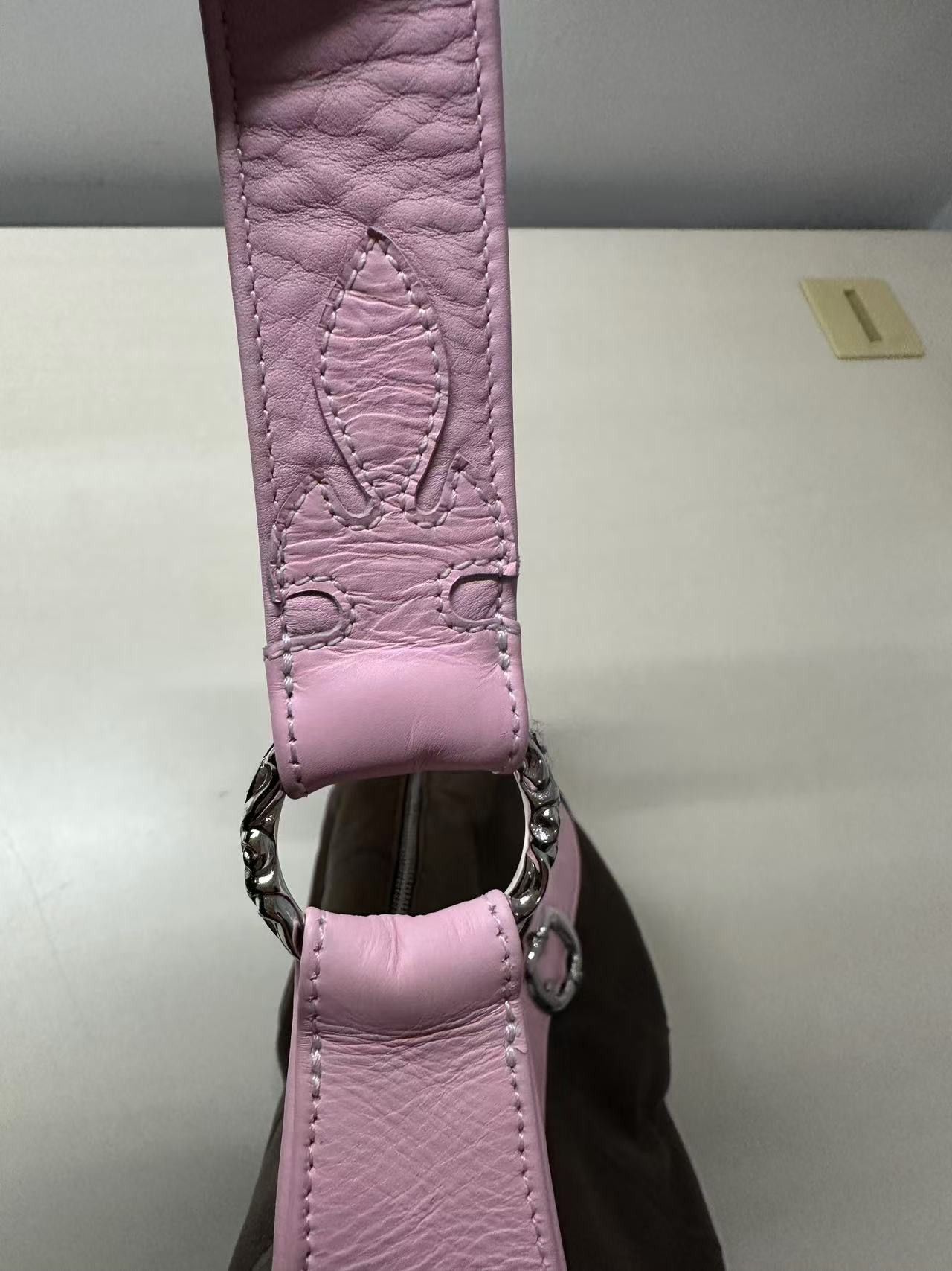 Chrome Hearts Chrome Hearts Brown&Pink Leather Casper Shoulder Bag Size ONE SIZE - 7 Thumbnail