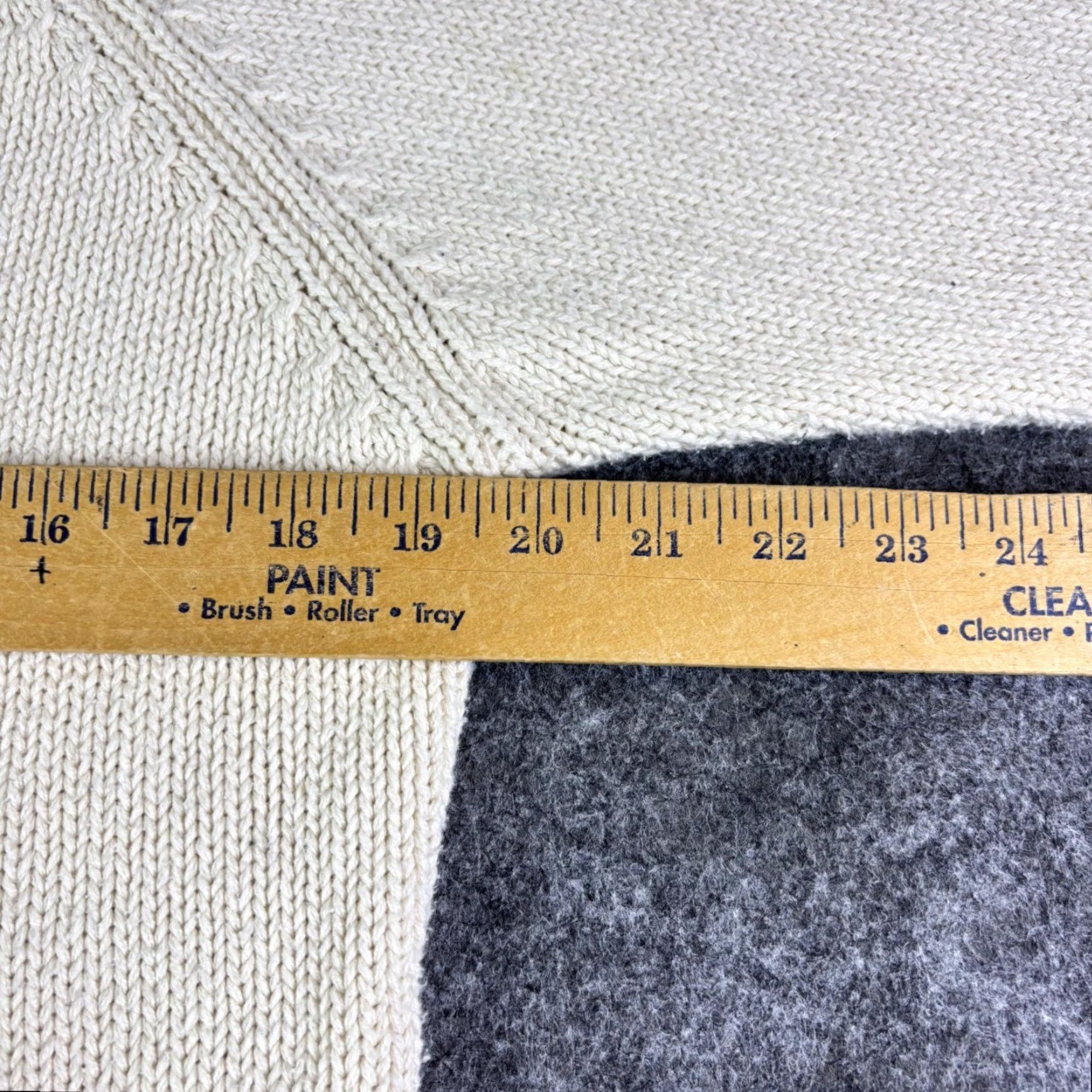 Vintage VINTAGE LL Bean Womens Cream Cotton Turtleneck Sweater Dress Cable Knit Size M Size M / US 6-8 / IT 42-44 - 3 Thumbnail