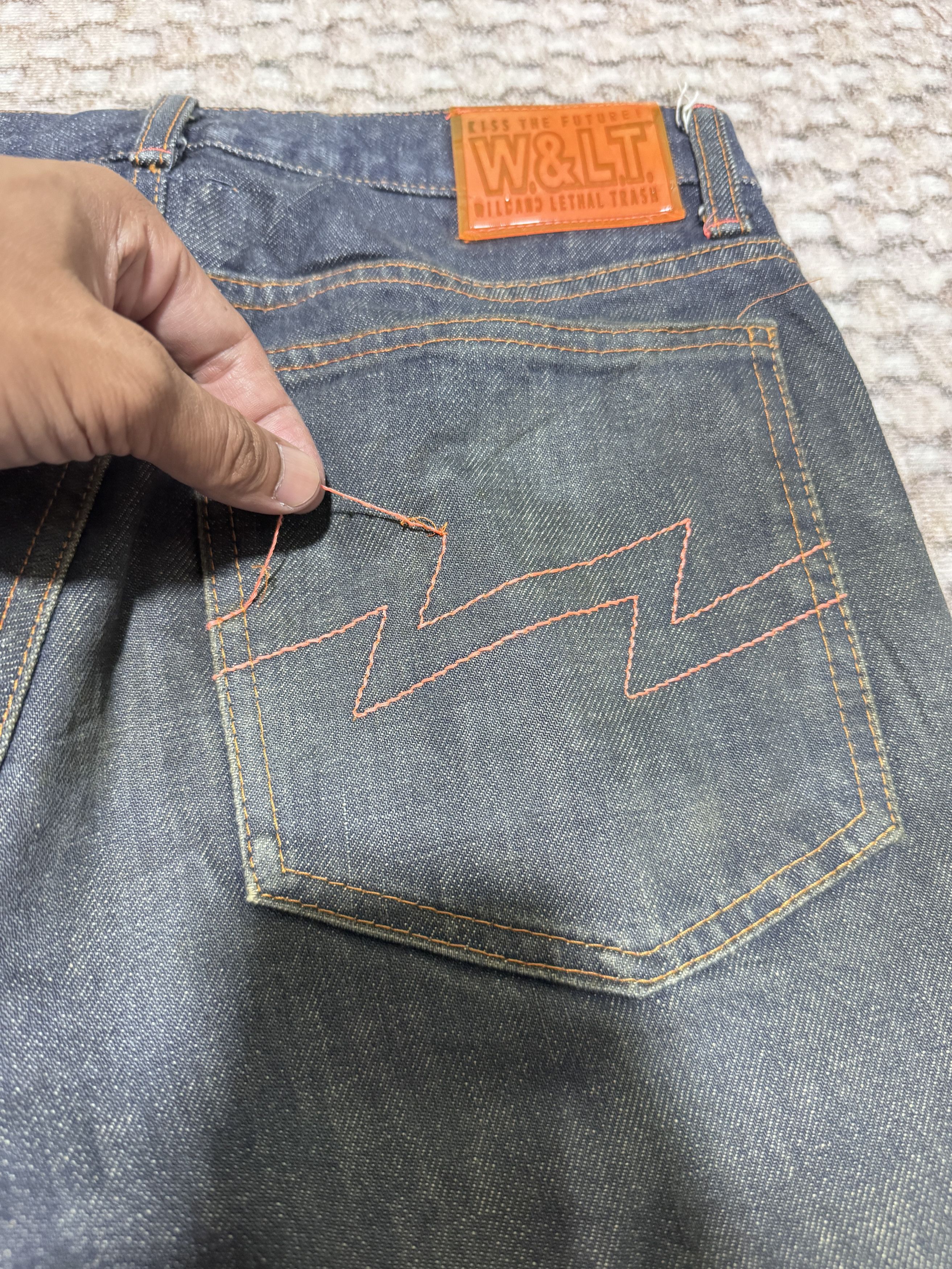 W&LT Vintage W&LT Walter Van Beirendonck Distressed Jeans Size US 30 / EU 46 - 11 Thumbnail