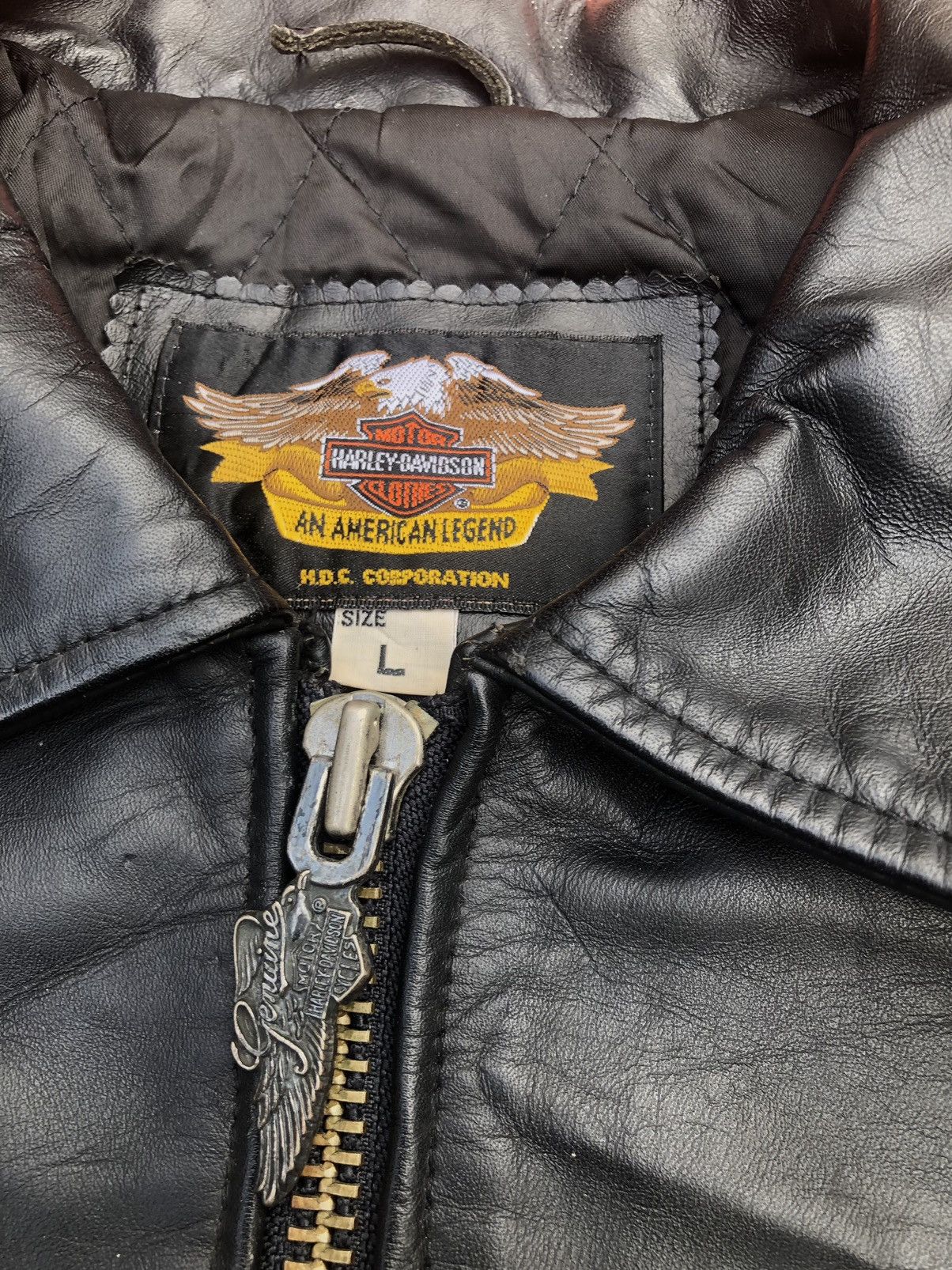 Harley Davidson HARLEY DAVIDSON LEATHER JACKET Size US L / EU 52-54 / 3 - 16 Thumbnail