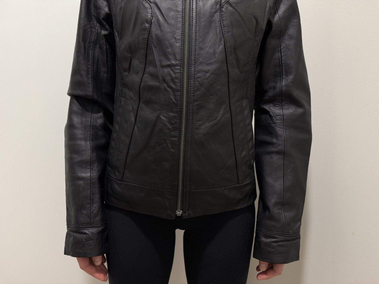 Ferrari × Puma DDP Puma Ferrari Leather Jacket Womens Biker Racing F1 Moto Size S / US 4 / IT 40 - 7 Thumbnail