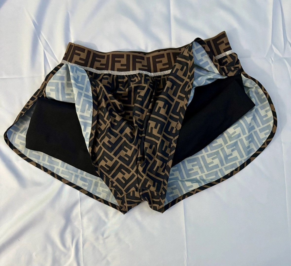 Fendi Fendi Zucca FF Monogram Athletic/Beach Tights Shorts Size 28" / US 6 / IT 42 - 5 Thumbnail