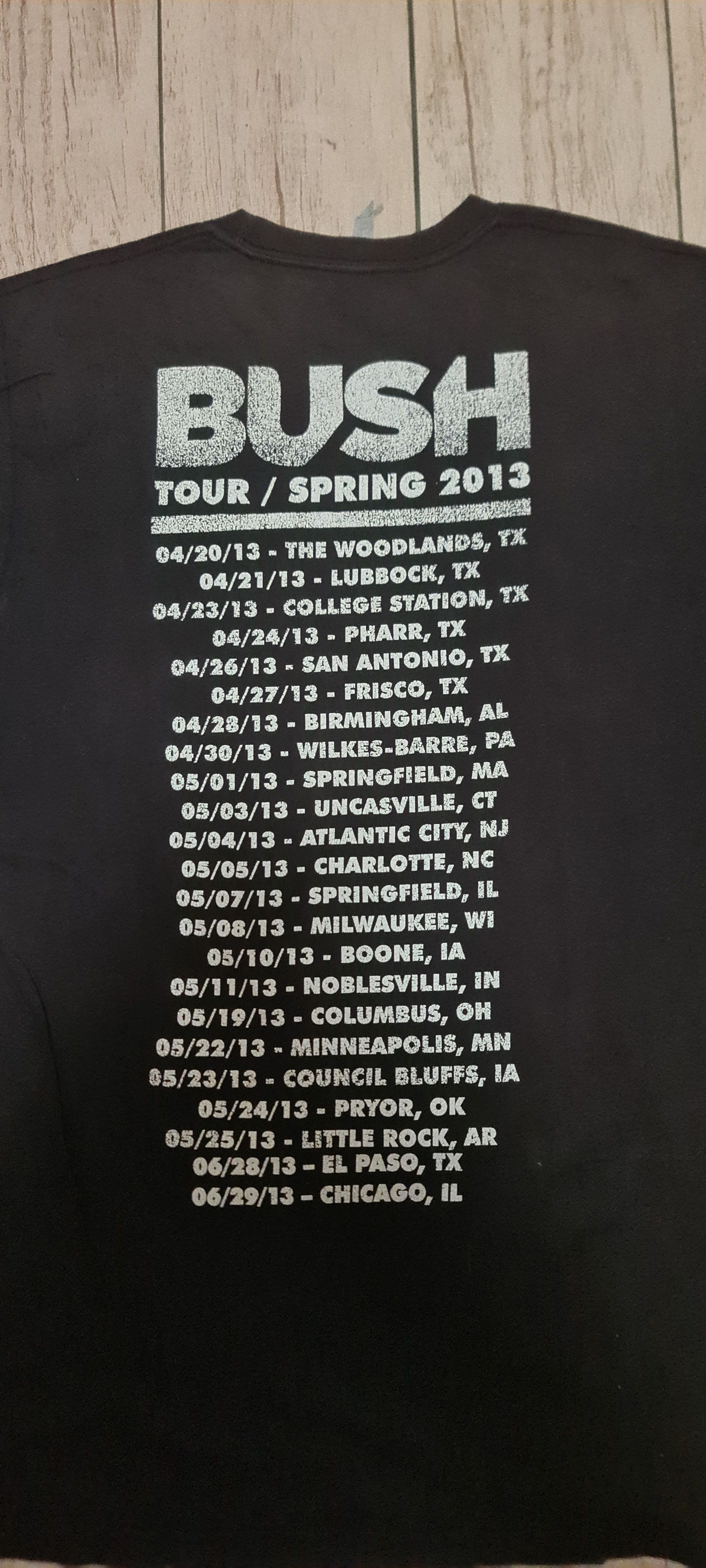 Band Tees × Vintage Vintage bush spring tour 2013 Size US M / EU 48-50 / 2 - 4 Thumbnail