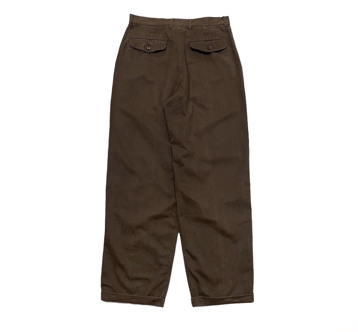 image of Comme Des Garcons Homme Cdgh High Waist Pants in Chocolate, Men's (Size 29)