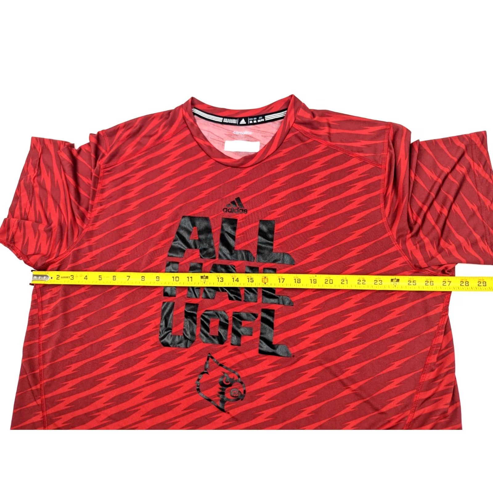 Adidas Adidas Climalite Tiger Stripe University Louisville “All Hail U of L” Shirt Men 3XL Size US XXL / EU 58 / 5 - 6 Thumbnail
