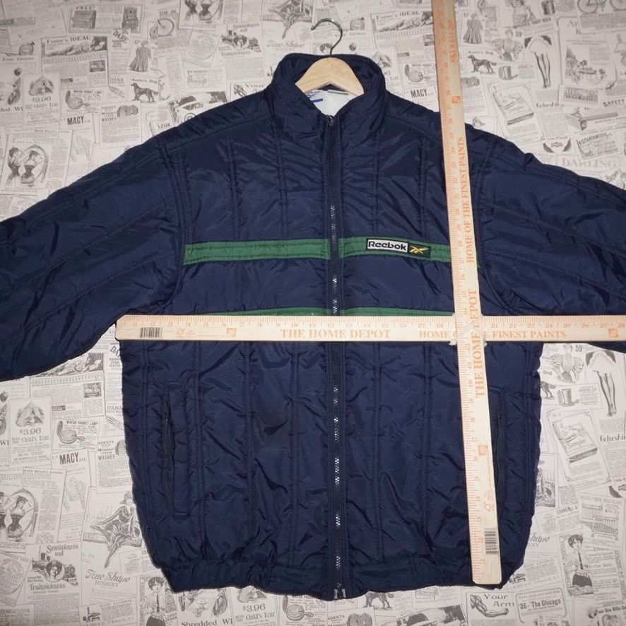 Reebok XL - Vintage Y2K Reebok embroider stripe 1990s puffer jacket Size US XL / EU 56 / 4 - 4 Thumbnail