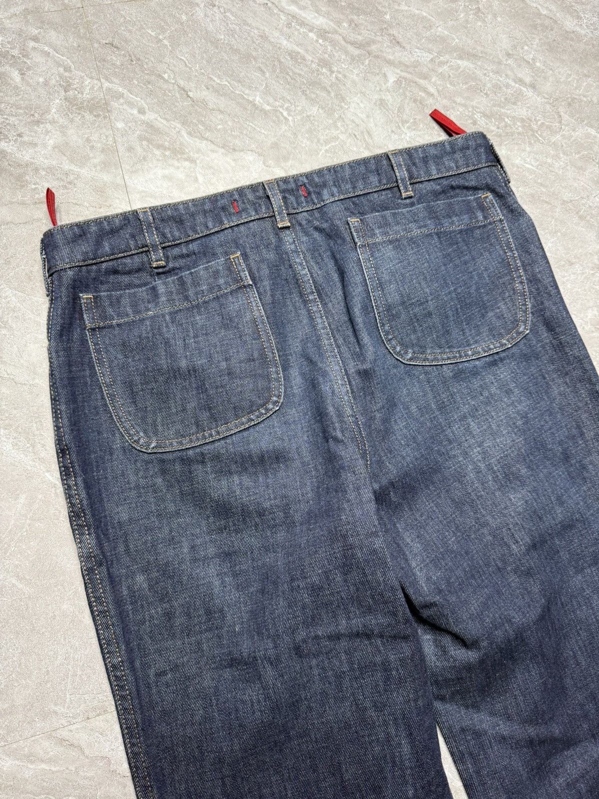 Prada Archival Prada Indigo Boot Cut Jeans Size US 34 / EU 50 - 7 Thumbnail
