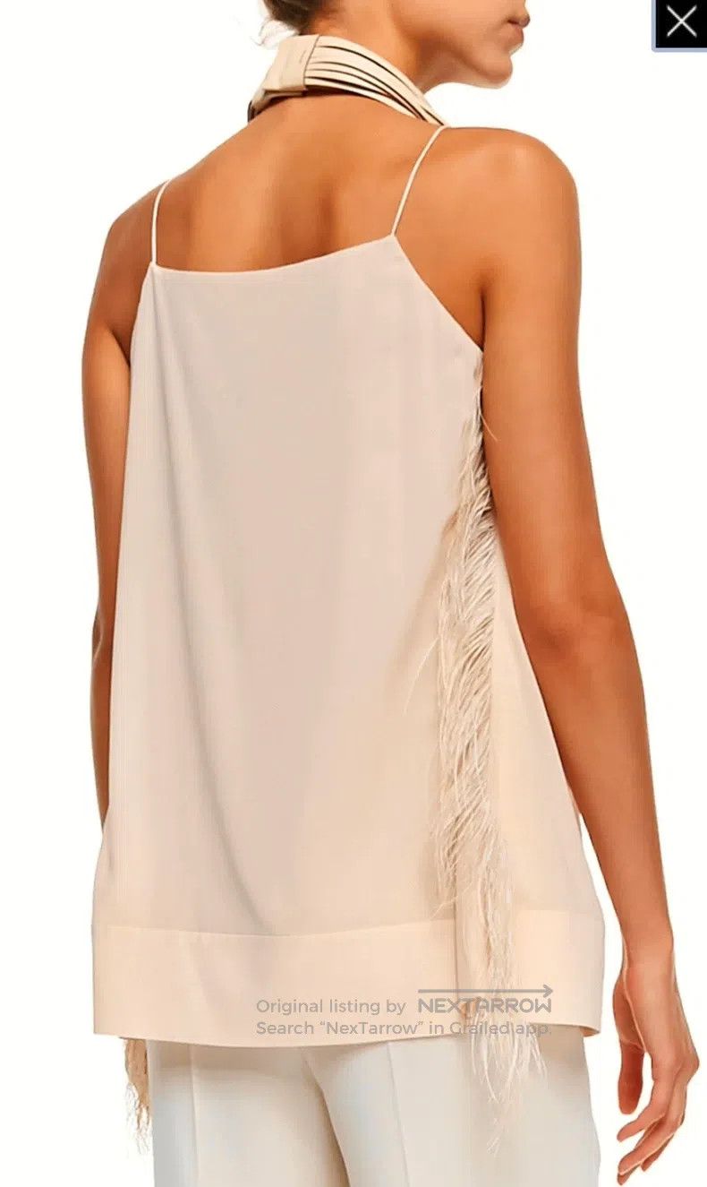Brunello Cucinelli Brunello Cucinelli Ostrich Feather Strapless Top Size M / US 6-8 / IT 42-44 - 1 Thumbnail