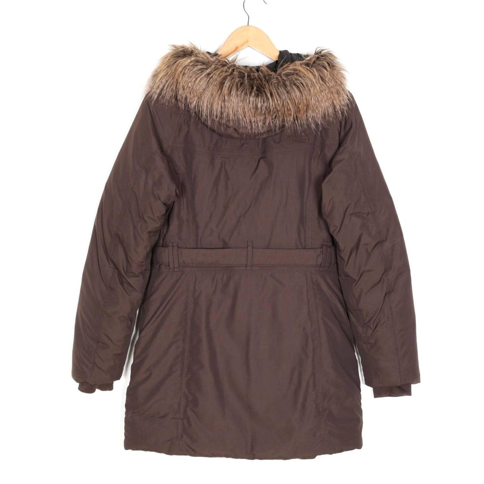 The North Face The North Face HYVENT Fur Hooded Belted Down Parka Jacket Women S MJ6064 Jacket Womens Brown Long Down Coat Size S / US 4 / IT 40 - 3 Thumbnail