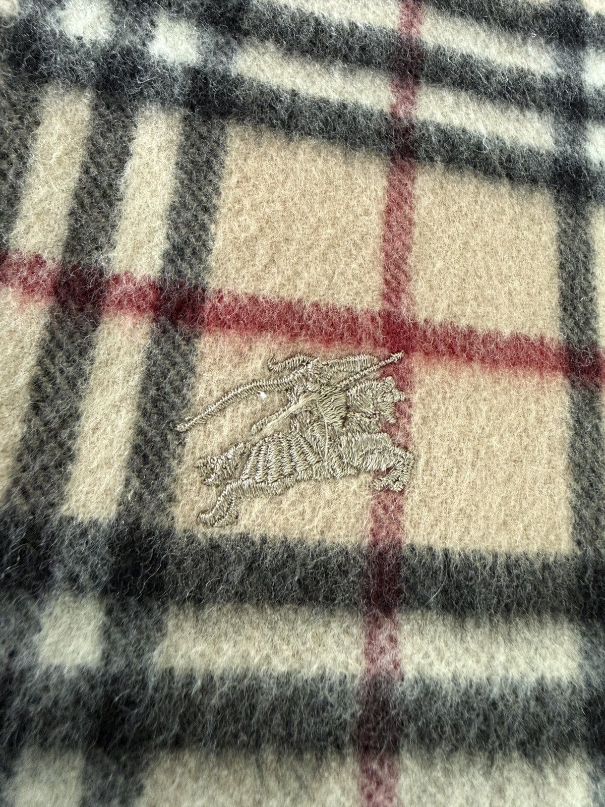 Burberry Burberry Camel Nova Check Scarf Wool Made in England Size ONE SIZE - 9 Thumbnail