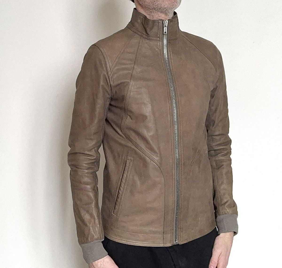 Rick Owens Rick Owen’s dark dust bike leather jacket Size US M / EU 48-50 / 2 - 1 Thumbnail