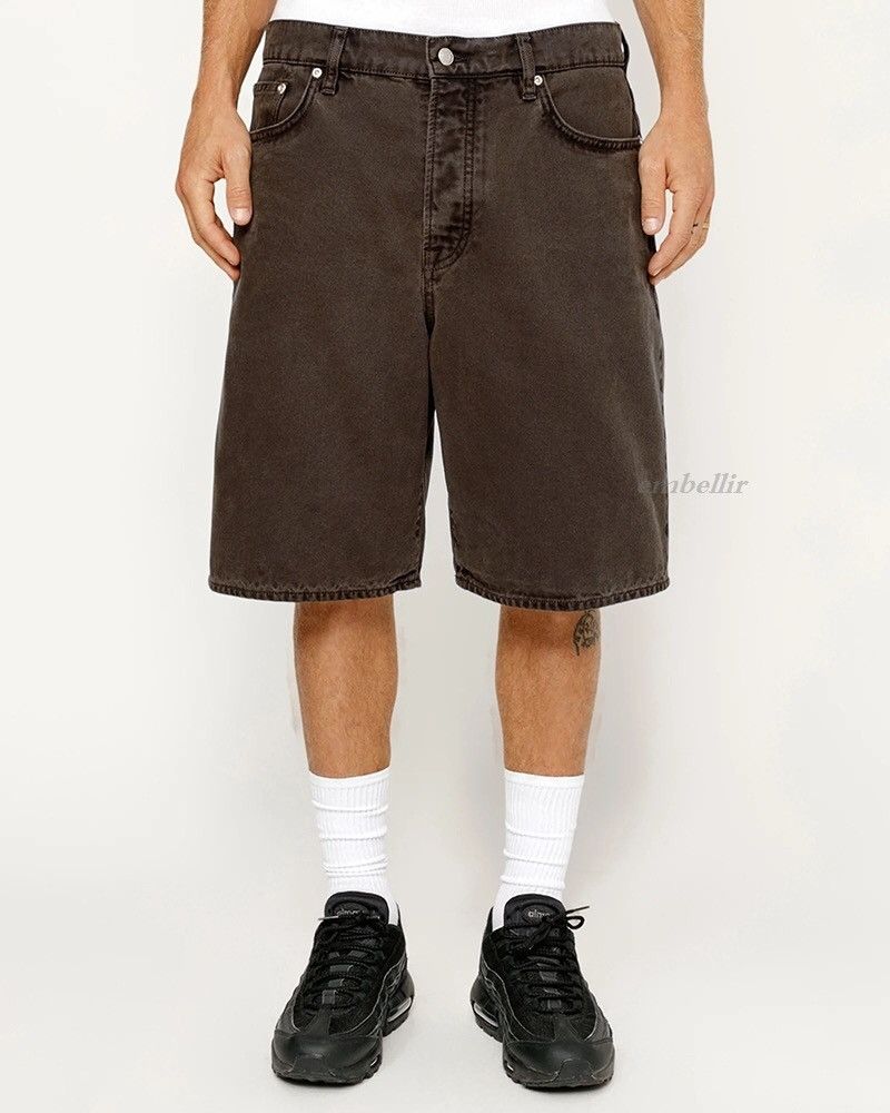 Stussy × Vintage Stussy Washed Brown Denim BigOl Short 28 SIZE Size US 28 / EU 44 - 2 Thumbnail