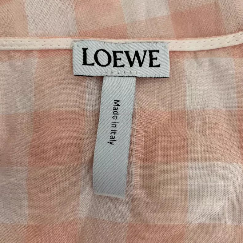 Loewe Loewe Patchwork cotton round neck short sleeve dress Size XXS / US 00 / IT 34 - 6 Thumbnail