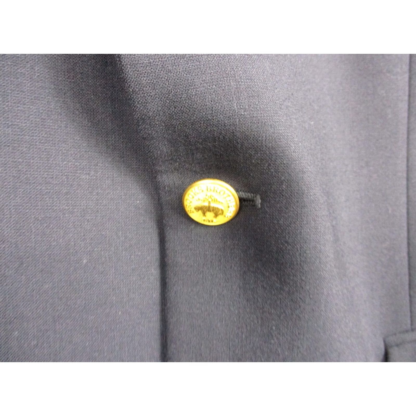 Brooks Brothers Brooks Brothers 346 Blazer Mens 41L Blue Stretch Wool Two Button Suit Jacket Size 42R - 2 Thumbnail