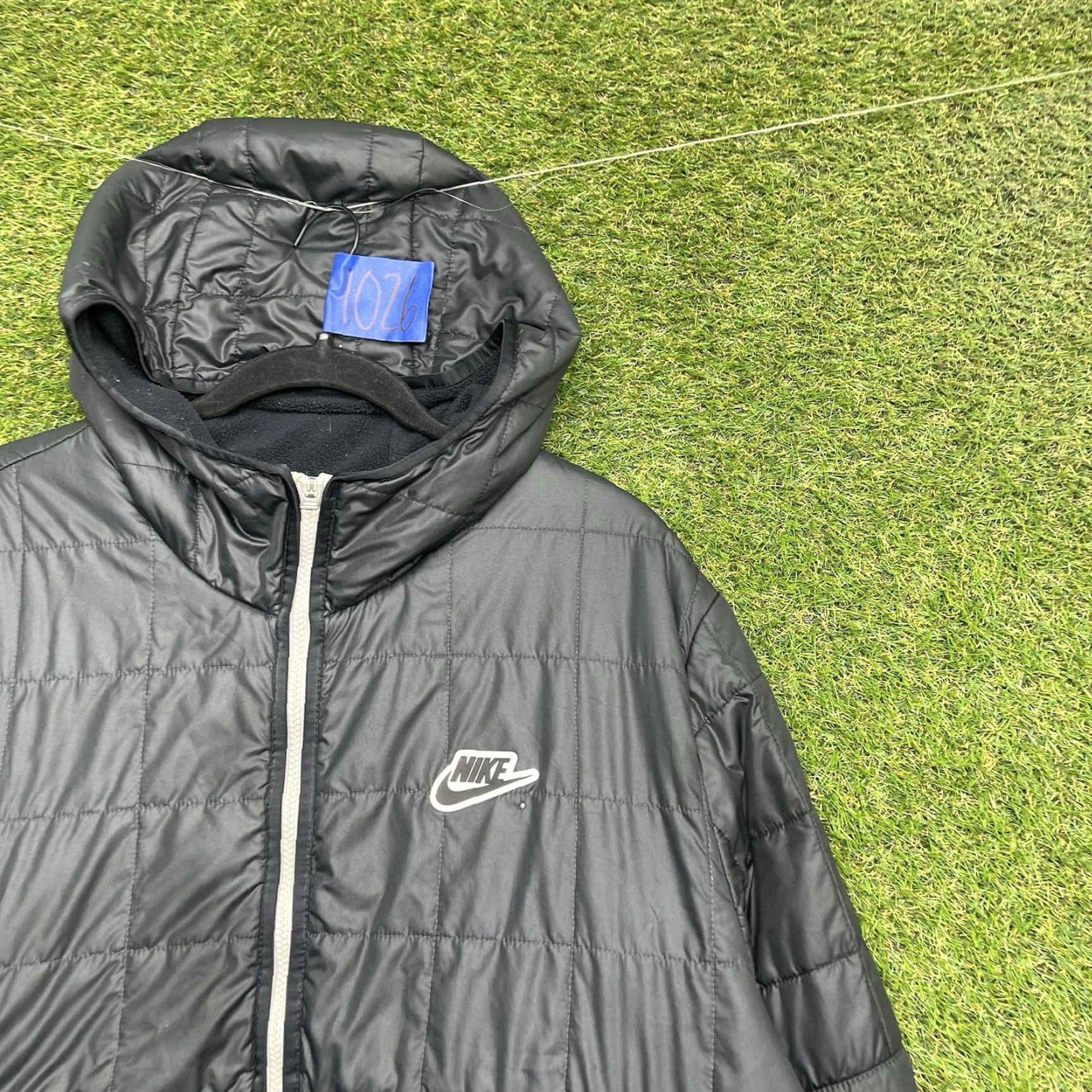 Nike Nike Jacket Mens XL Black Synthetic Fill Hooded Full Zip Softshell Lined Quilted Size US XL / EU 56 / 4 - 2 Thumbnail