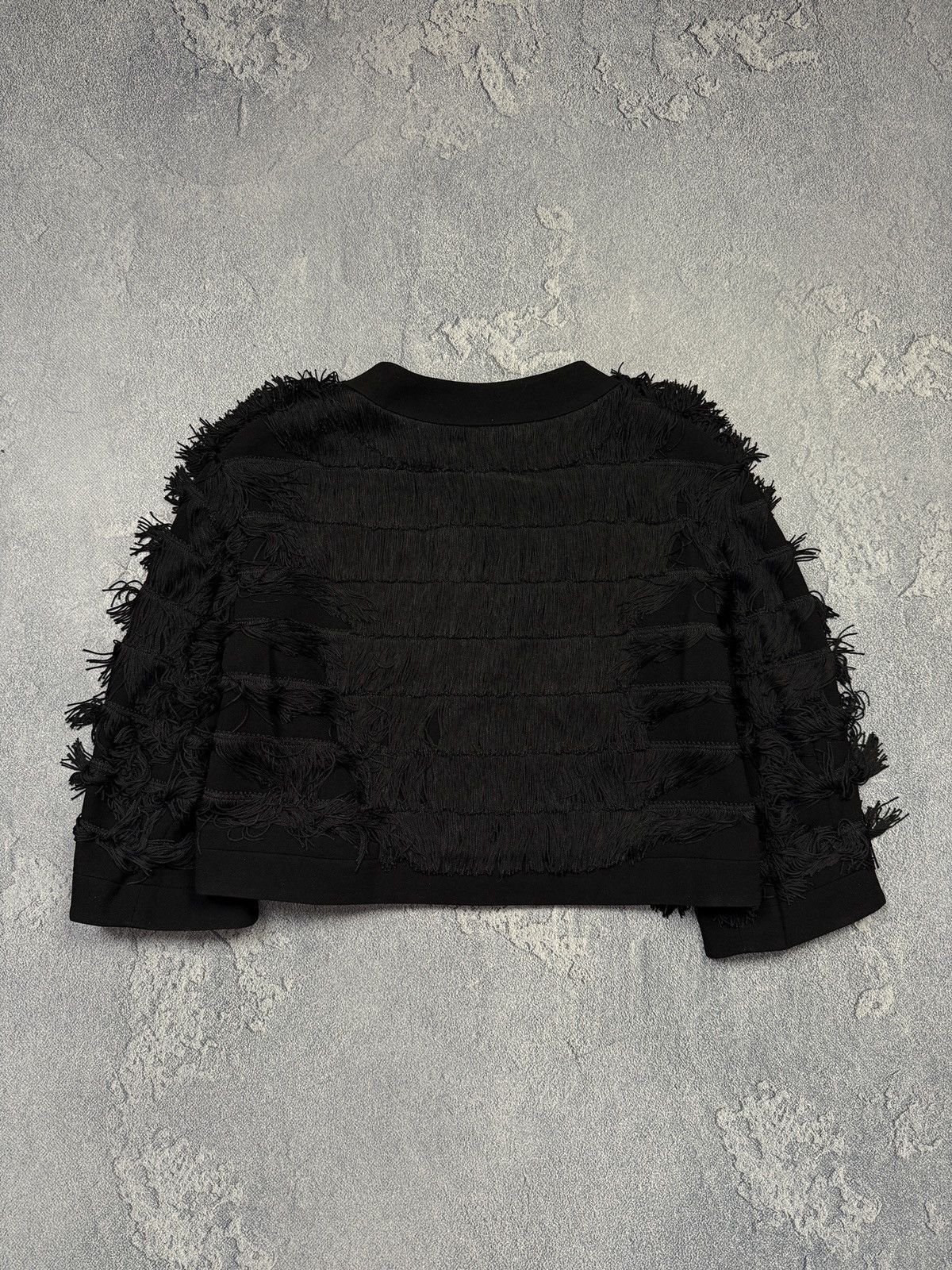 Moschino Moschino Black Jacket Fringe Cropped Blazer Size 40 Size M / US 6-8 / IT 42-44 - 5 Thumbnail