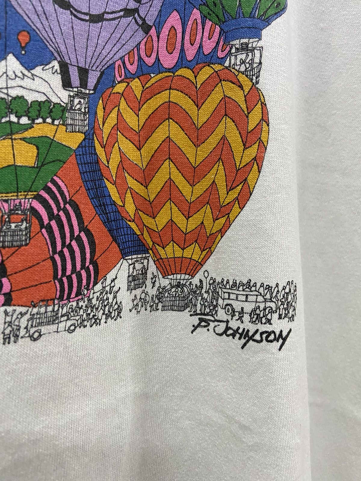 Vintage VINTAGE 1988 B JOHNSON FLOATING FANTASIES TEE SHIRT Size US XXL / EU 58 / 5 - 5 Thumbnail