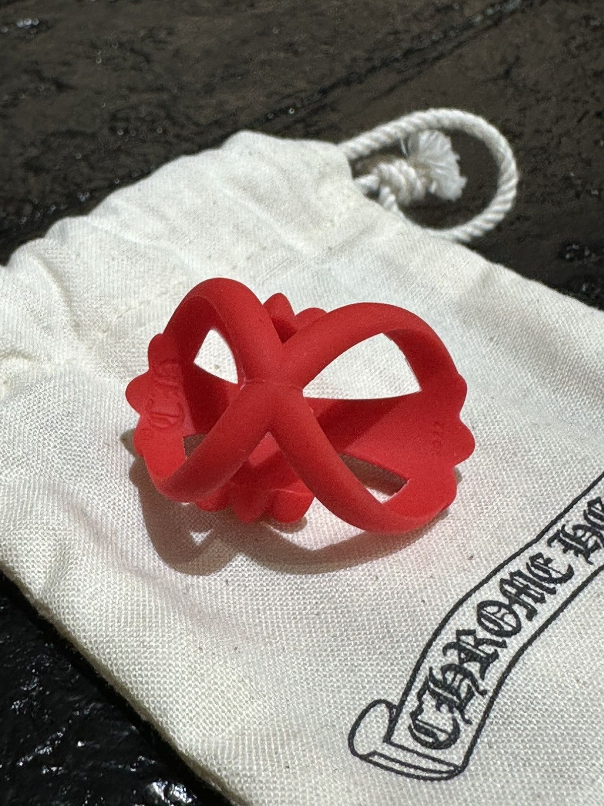 Chrome Hearts Chrome Hearts Silicone Cross Ring Size ONE SIZE - 4 Thumbnail