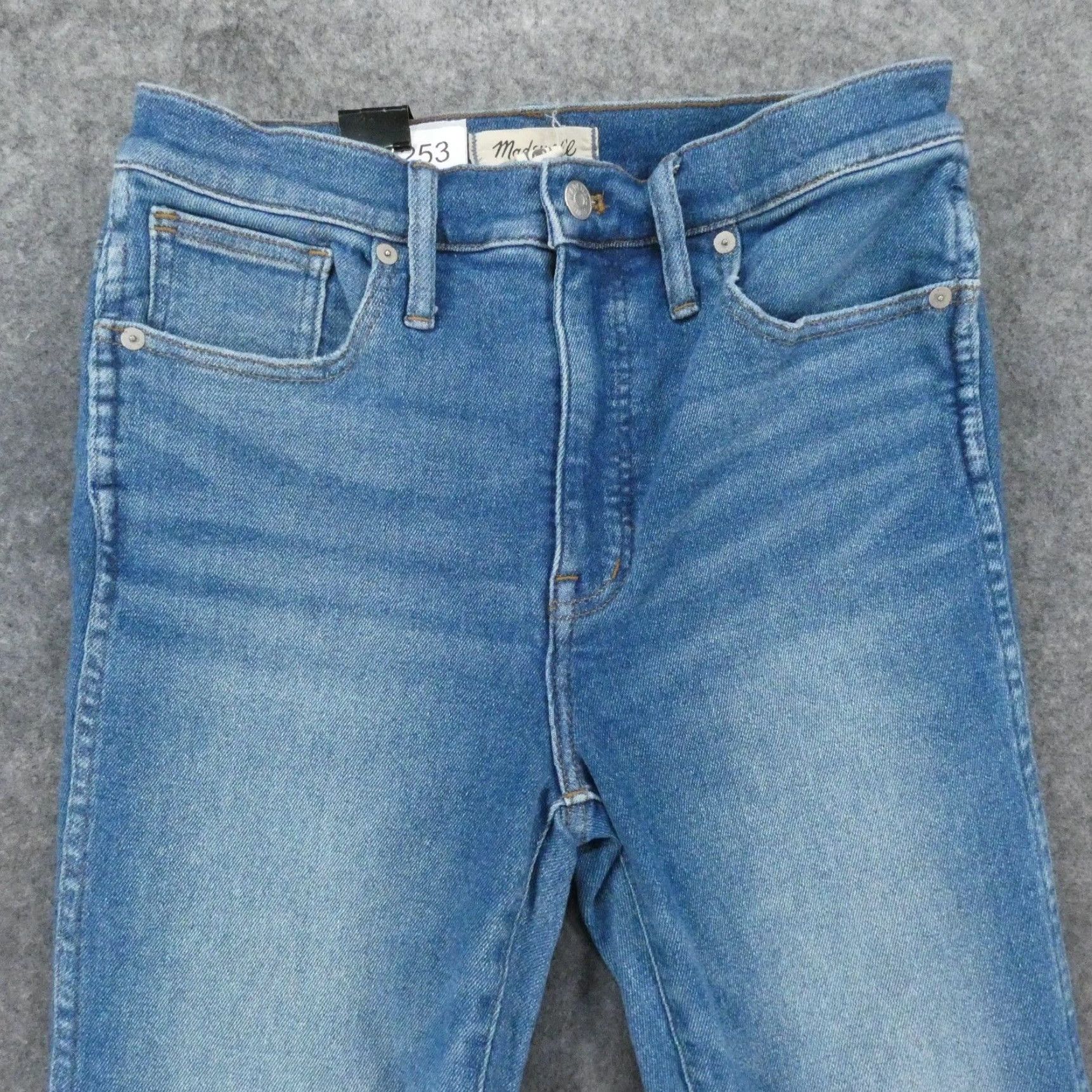 Madewell High Waisted Skinny Distressed 2024 Cropped Jeans - 29T