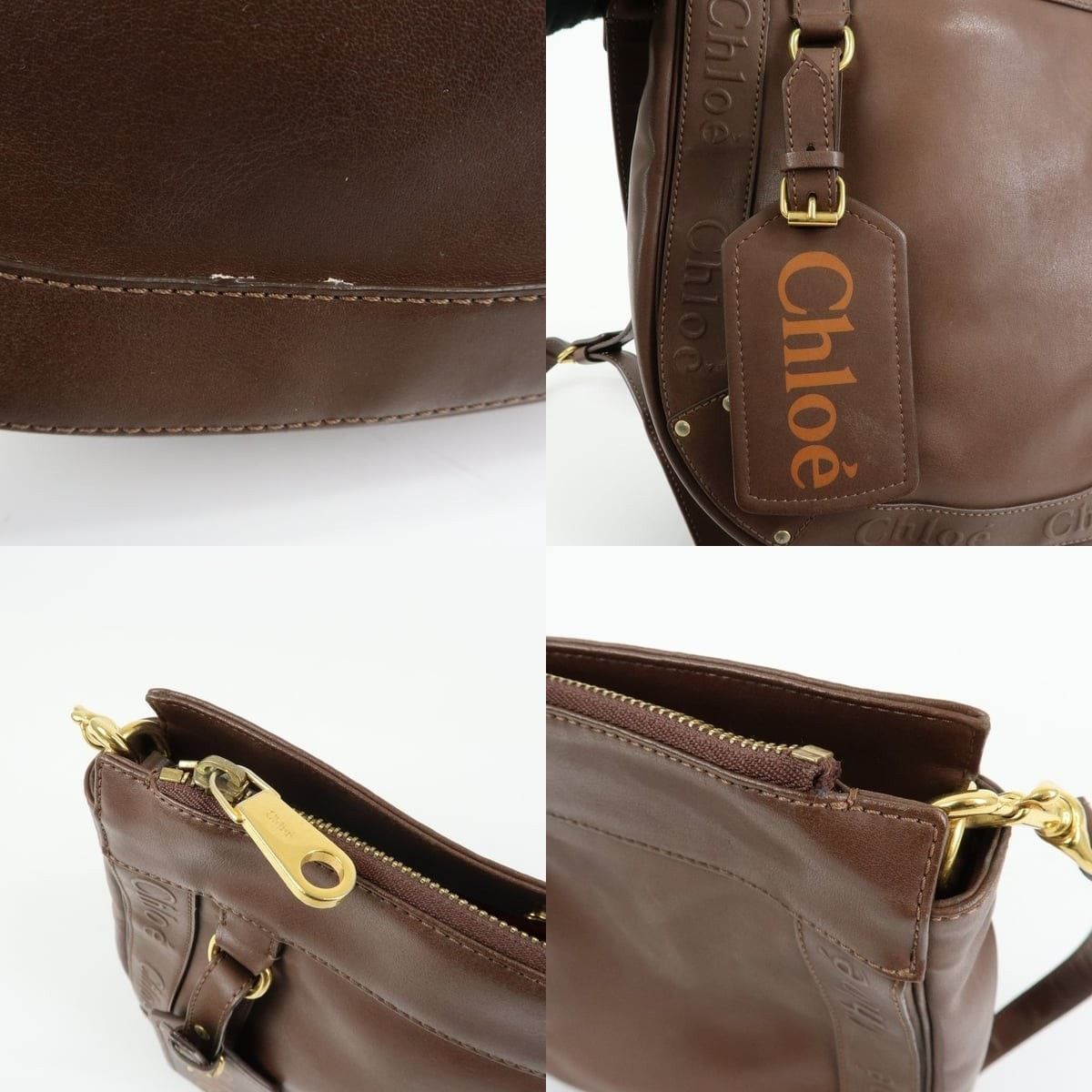 Chloe Chloe Eden Leather Crossbody Bag Brown Size ONE SIZE - 6 Thumbnail