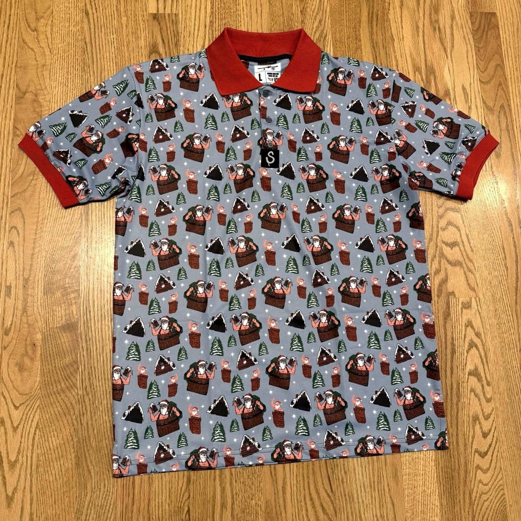Vintage VINTAGE Revolution Brewing x Snowman Polo Shirt Men’s L Performance Golf Anti-Hero Size US L / EU 52-54 / 3 - 2 Thumbnail