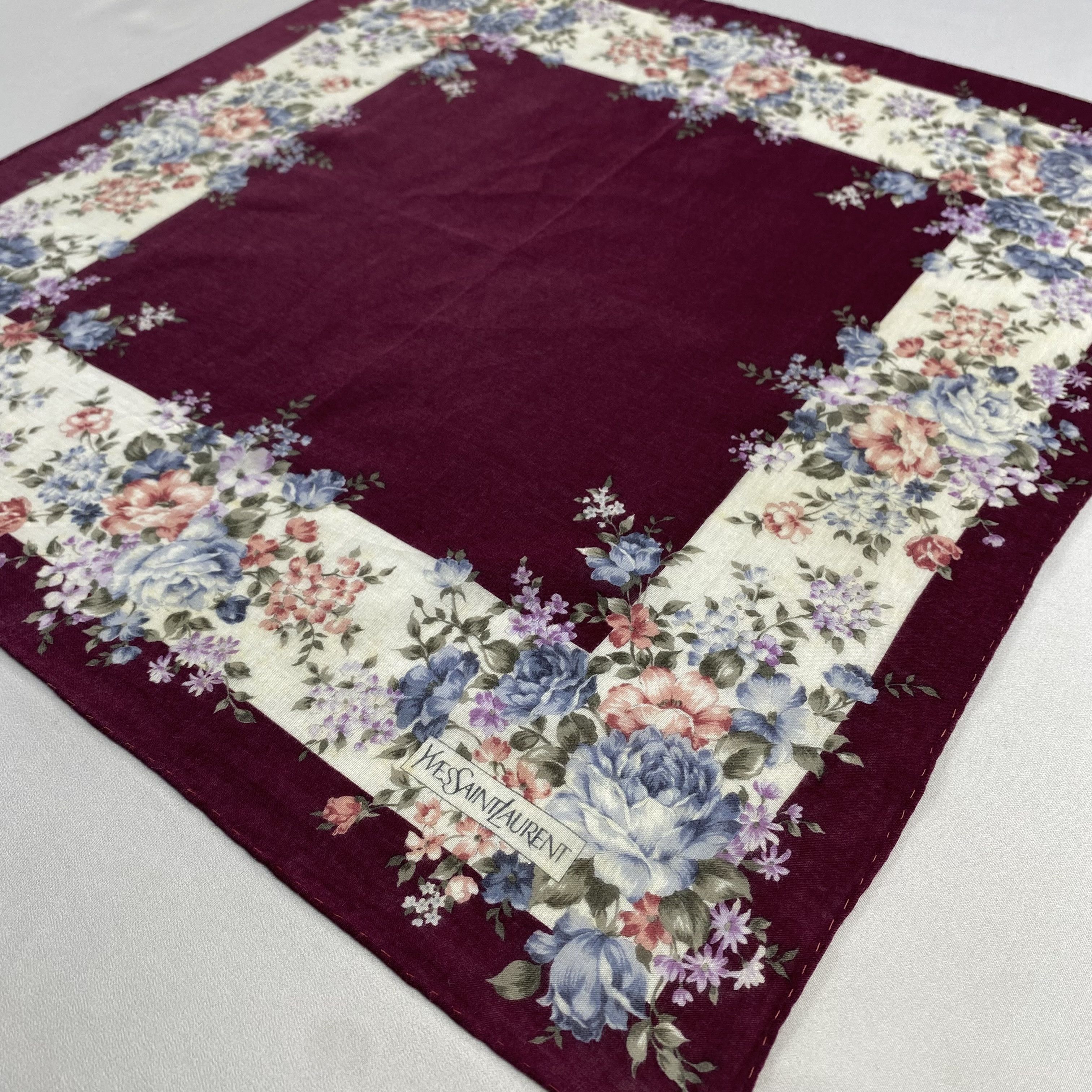 Vintage Yves Saint Laurent Handkerchief / Neckerchief-P1105 Size ONE SIZE - 2 Thumbnail
