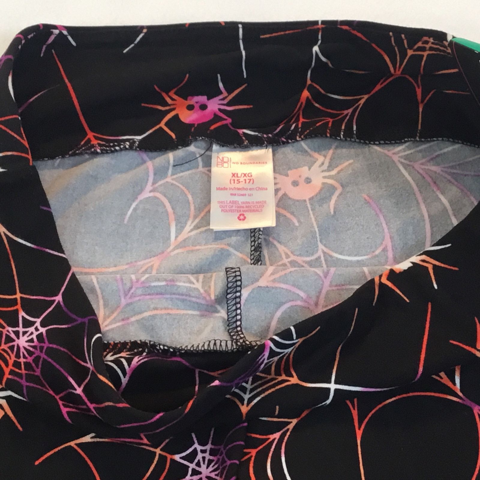 Other Leggings Spiders Webs Halloween Ankle Leggings XL 15-17 NWT Size 30" / US 8 / IT 44 - 2 Thumbnail